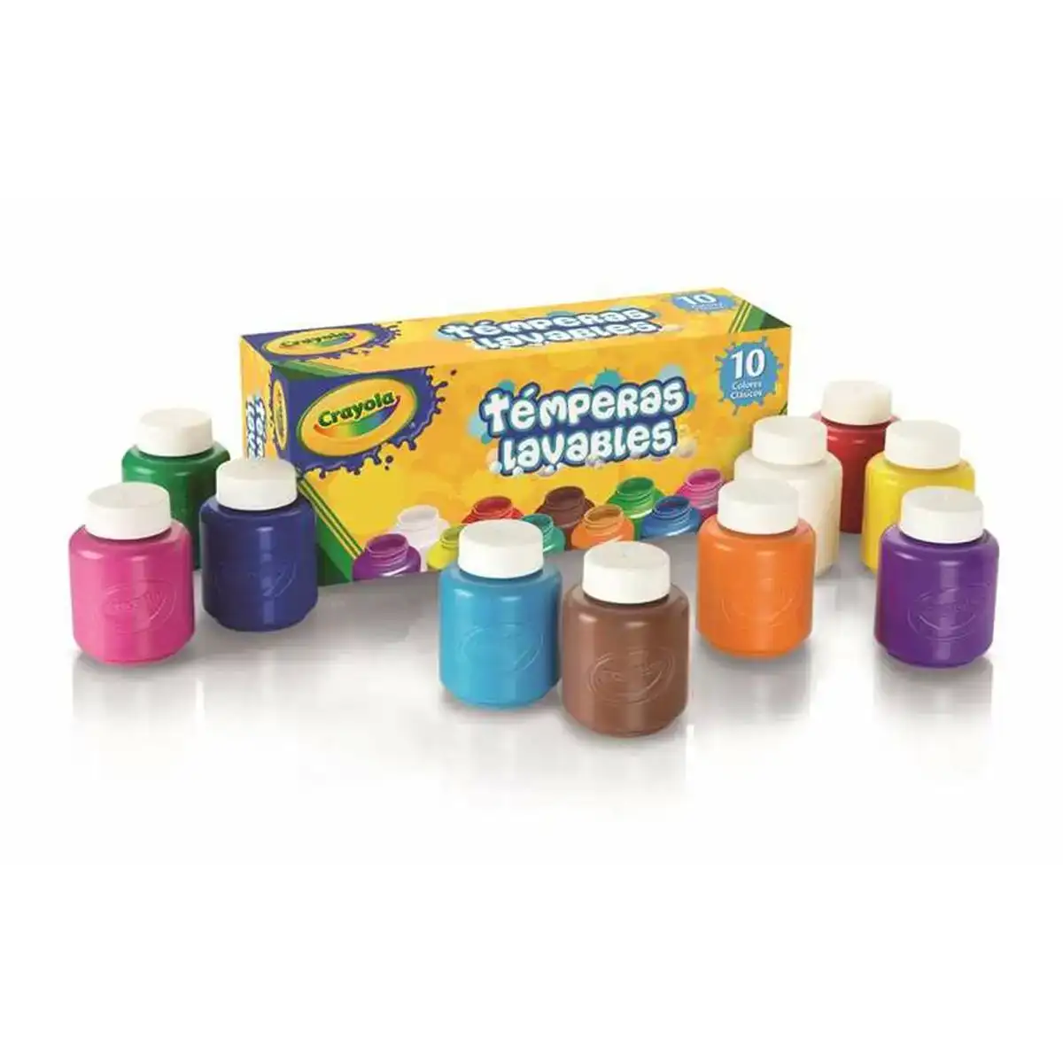 Gouache crayola multicouleur 59 ml lavable 10 pieces_9509. Bienvenue chez DIAYTAR COTE D'IVOIRE - Où le Shopping Devient un Voyage. Explorez notre plateforme pour dénicher des produits uniques, racontant l'histoire et l'âme du Côte d'Ivoire.