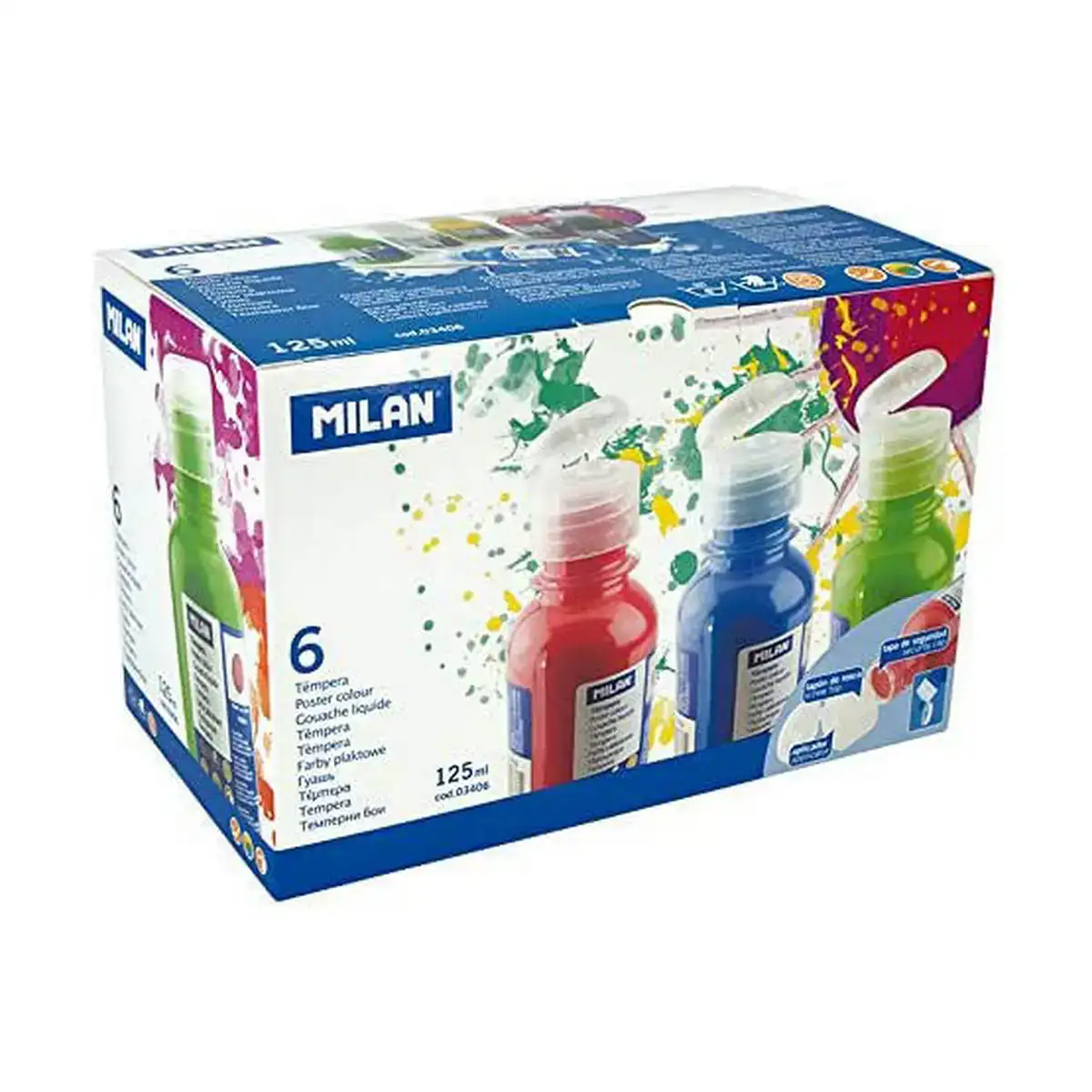 Gouache milan 125 ml bleu blanc multicouleur peinture_5593. DIAYTAR COTE D'IVOIRE - Où Chaque Sélection Vous Parle. Parcourez nos catégories et découvrez des produits qui reflètent vos passions et vos besoins, pour un shopping personnel et inspirant.