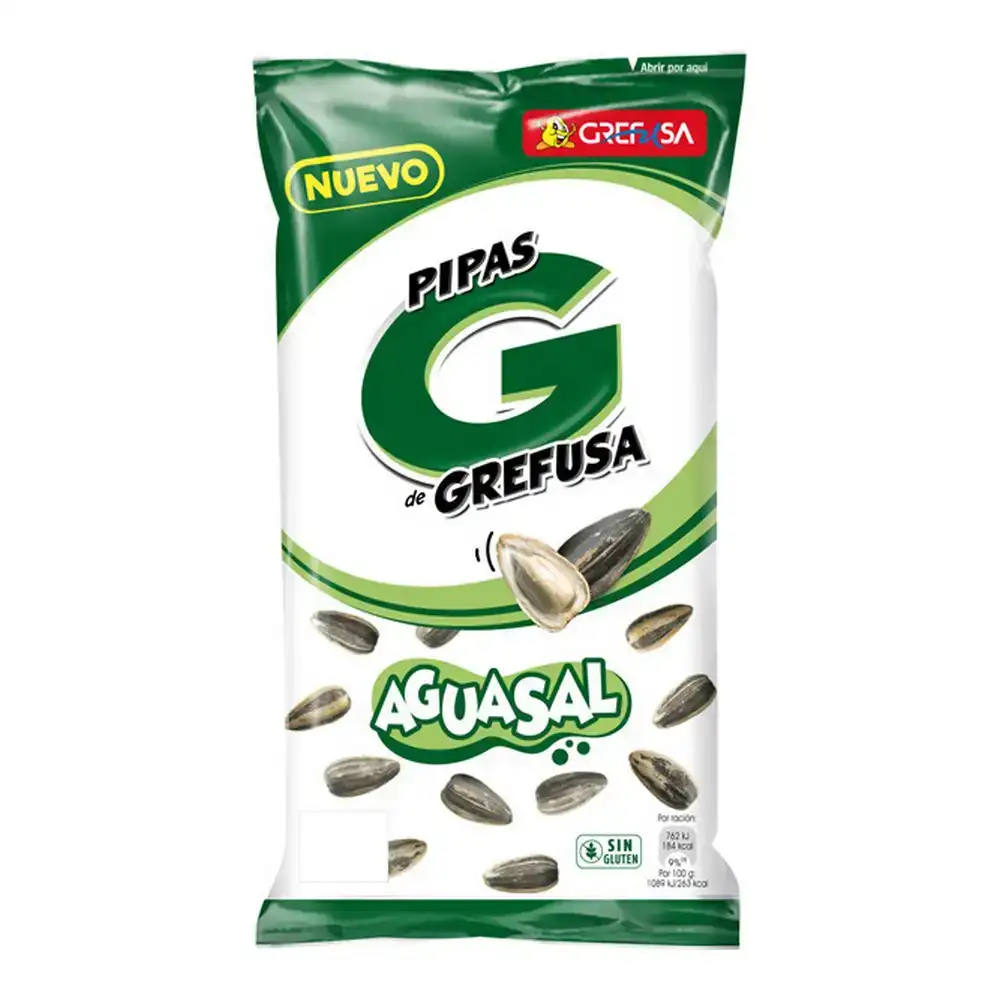 Graines de tournesol grefusa aguasal 165 g _2919. DIAYTAR COTE D'IVOIRE - Votre Escale Shopping incontournable. Explorez notre boutique en ligne et dénichez des trésors qui reflètent la richesse culturelle et la modernité du Côte d'Ivoire.