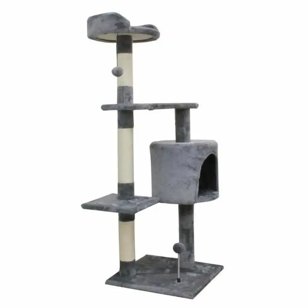 Grattoir pour chats jasper 40 x 40 x 114 cm gris_8534. DIAYTAR COTE D'IVOIRE - Là où Chaque Produit Est une Trouvaille. Parcourez notre catalogue diversifié et découvrez des articles qui enrichiront votre quotidien, du pratique à l'insolite.