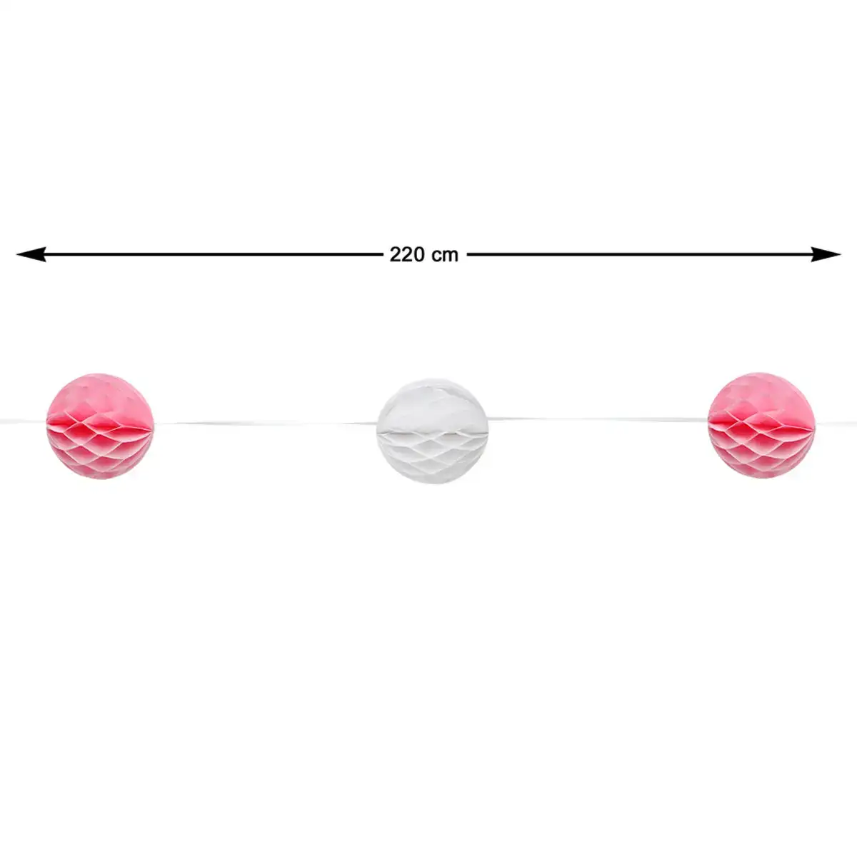 Guirlande 220 cm rose decoration_1470. DIAYTAR COTE D'IVOIRE - Là où la Diversité Rencontre la Qualité. Parcourez notre gamme complète et trouvez des produits qui incarnent la richesse et l'unicité du Côte d'Ivoire.