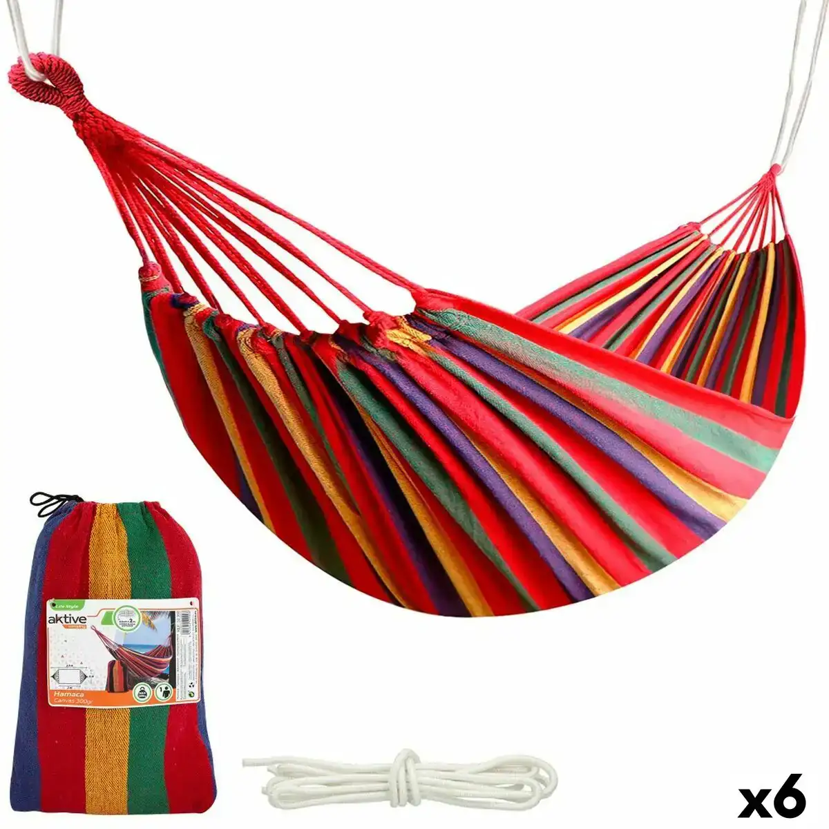 Hamac aktive orange 200 x 0 4 x 100 cm 6 unites _6486. DIAYTAR COTE D'IVOIRE - Là où la Tradition Devient Tendance. Naviguez à travers notre boutique en ligne et choisissez des produits qui allient l'authenticité au contemporain.