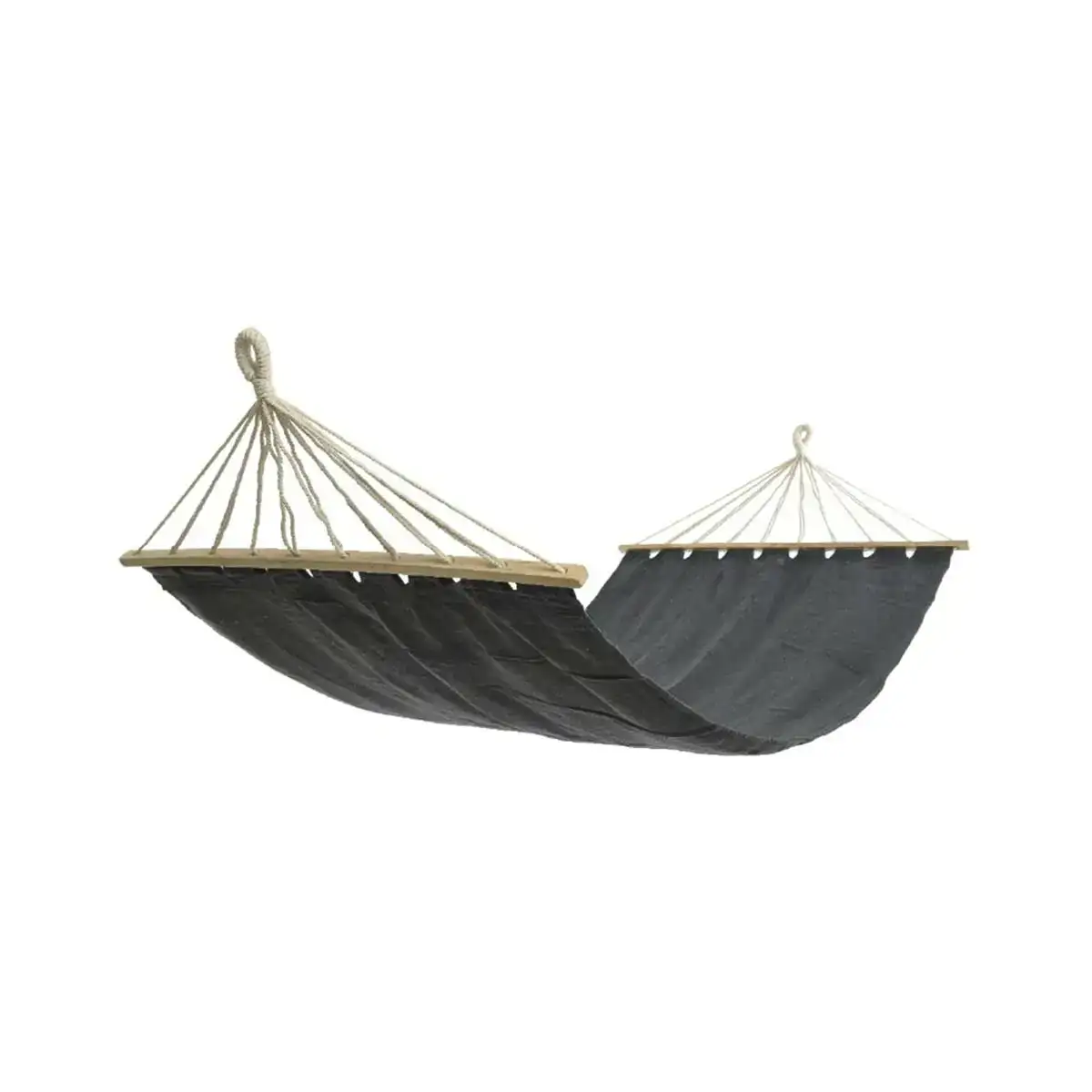 Hamac suspendu gris textile 200 x 100 cm _8414. DIAYTAR COTE D'IVOIRE - L'Art de Vivre l'Élégance Accessible. Parcourez notre gamme variée et choisissez des produits qui ajoutent une touche de sophistication à votre style.