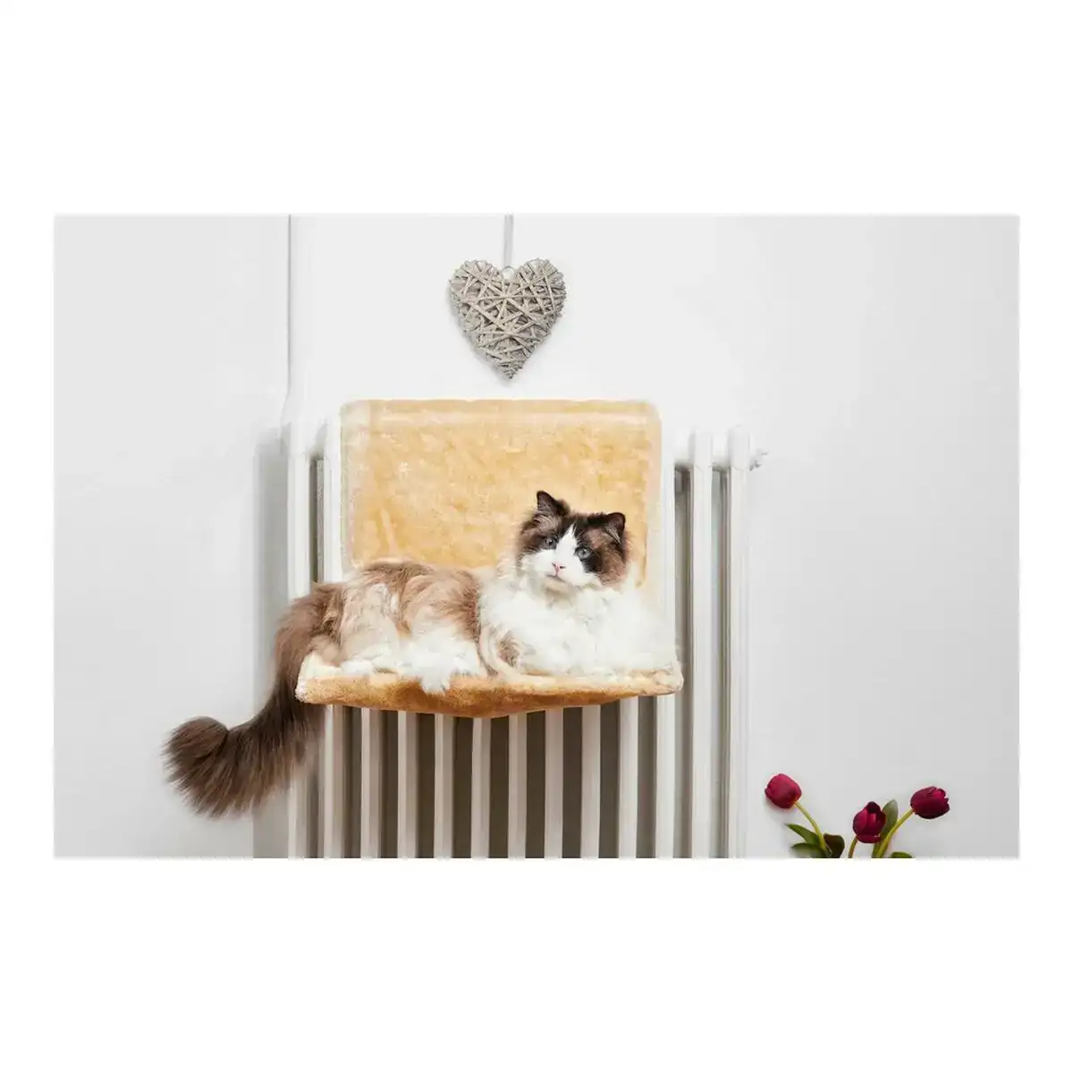 Hamac suspendu pour chats gloria fiji 45 x 26 x 31 cm beige_5638. DIAYTAR COTE D'IVOIRE - L'Art de Vivre en Couleurs et en Styles. Parcourez notre sélection et trouvez des articles qui reflètent votre personnalité et votre goût pour la vie.