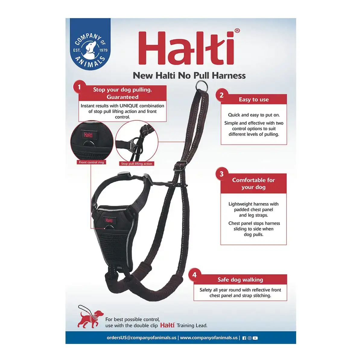 Harnais pour chien company of animals halti taille m 34 56 cm _5158. DIAYTAR COTE D'IVOIRE - Où Choisir Devient une Découverte. Explorez notre boutique en ligne et trouvez des articles qui vous surprennent et vous ravissent à chaque clic.