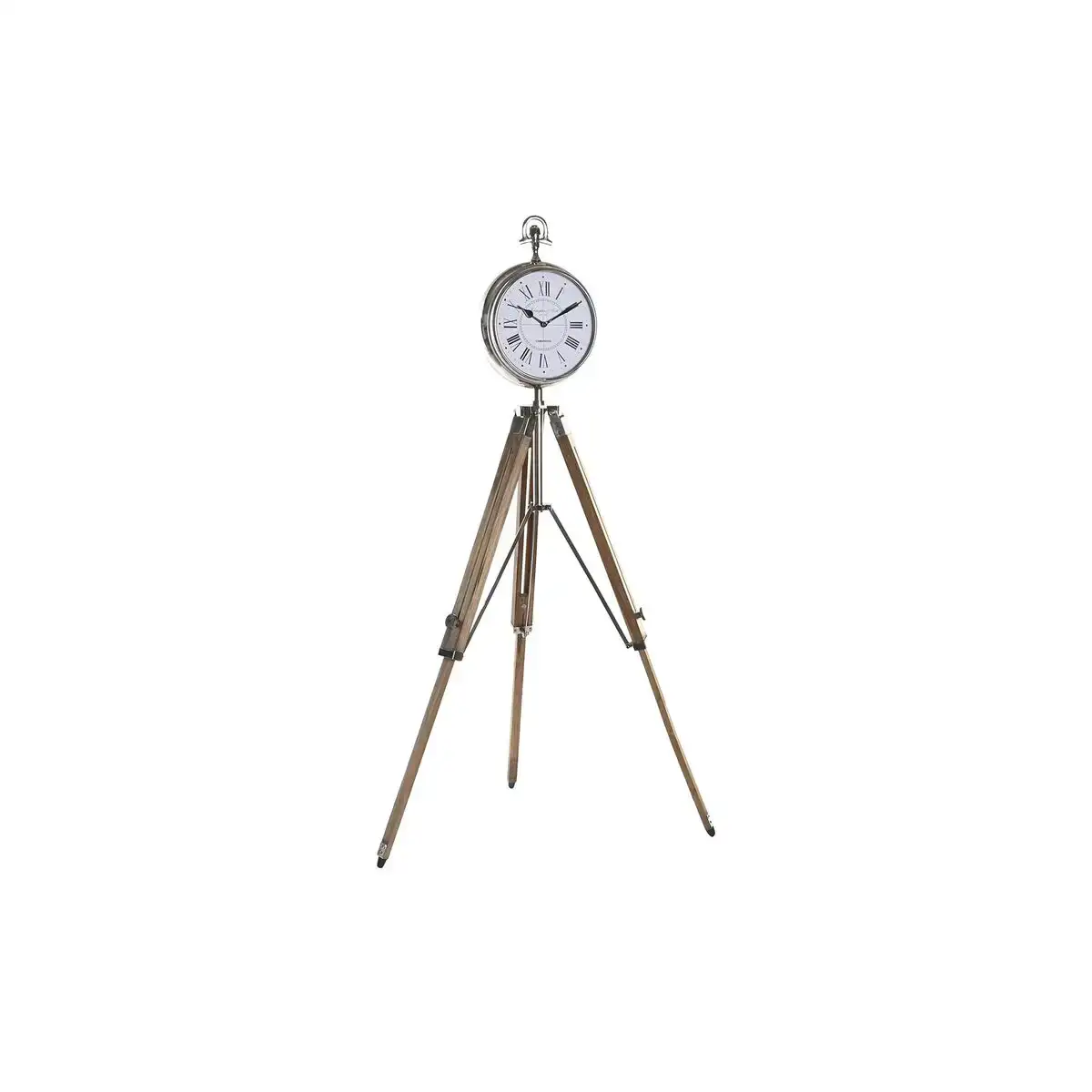 Horloge de table dkd home decor 22 x 40 x 80 cm naturel argente aluminium tripode bois de manguier traditionnel_2449. Bienvenue chez DIAYTAR COTE D'IVOIRE - Où Choisir est un Voyage. Plongez dans notre plateforme en ligne pour trouver des produits qui ajoutent de la couleur et de la texture à votre quotidien.
