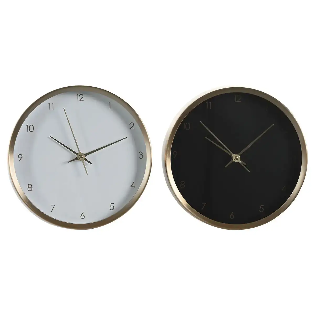 Horloge de table dkd home decor 25 7 x 4 2 x 25 7 cm femme dore aluminium 2 unites _8006. DIAYTAR COTE D'IVOIRE - L'Univers de l'Élégance Accessible. Plongez dans notre catalogue et choisissez des produits qui allient sophistication et accessibilité pour un shopping exquis.
