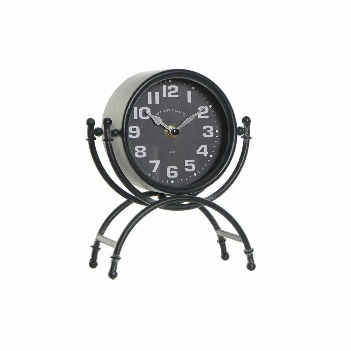 Horloge de table dkd home decor noir verre fer 16 x 7 5 x 21 cm_9032. DIAYTAR COTE D'IVOIRE - Où Choisir est un Plaisir Responsable. Parcourez notre catalogue et choisissez des produits qui incarnent notre engagement envers des pratiques durables et éthiques.