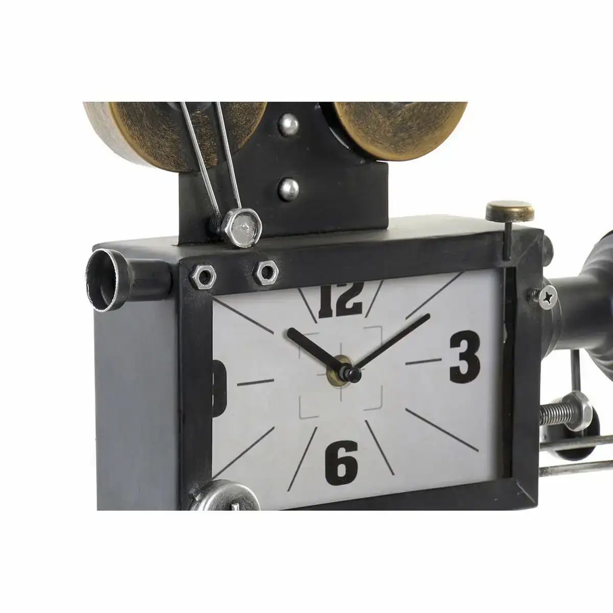 Horloge de table dkd home decor noir verre fer bois mdf 33 x 16 x 45 cm _9181. DIAYTAR COTE D'IVOIRE - Où la Qualité et la Diversité Fusionnent. Explorez notre boutique en ligne pour découvrir une gamme variée de produits qui incarnent l'excellence et l'authenticité.