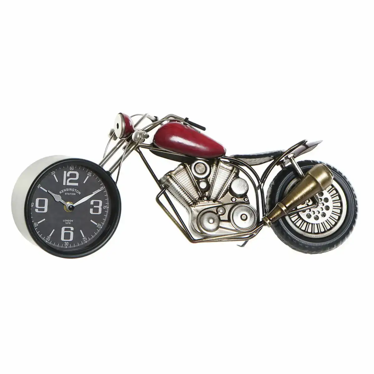 Horloge de table dkd home decor verre rouge fer 46 x 14 5 x 20 cm _4601. Entrez dans l'Univers de DIAYTAR COTE D'IVOIRE - Où l'Élégance Rencontre la Tradition. Explorez notre gamme variée et trouvez des articles qui ajoutent une touche de sophistication à votre vie.