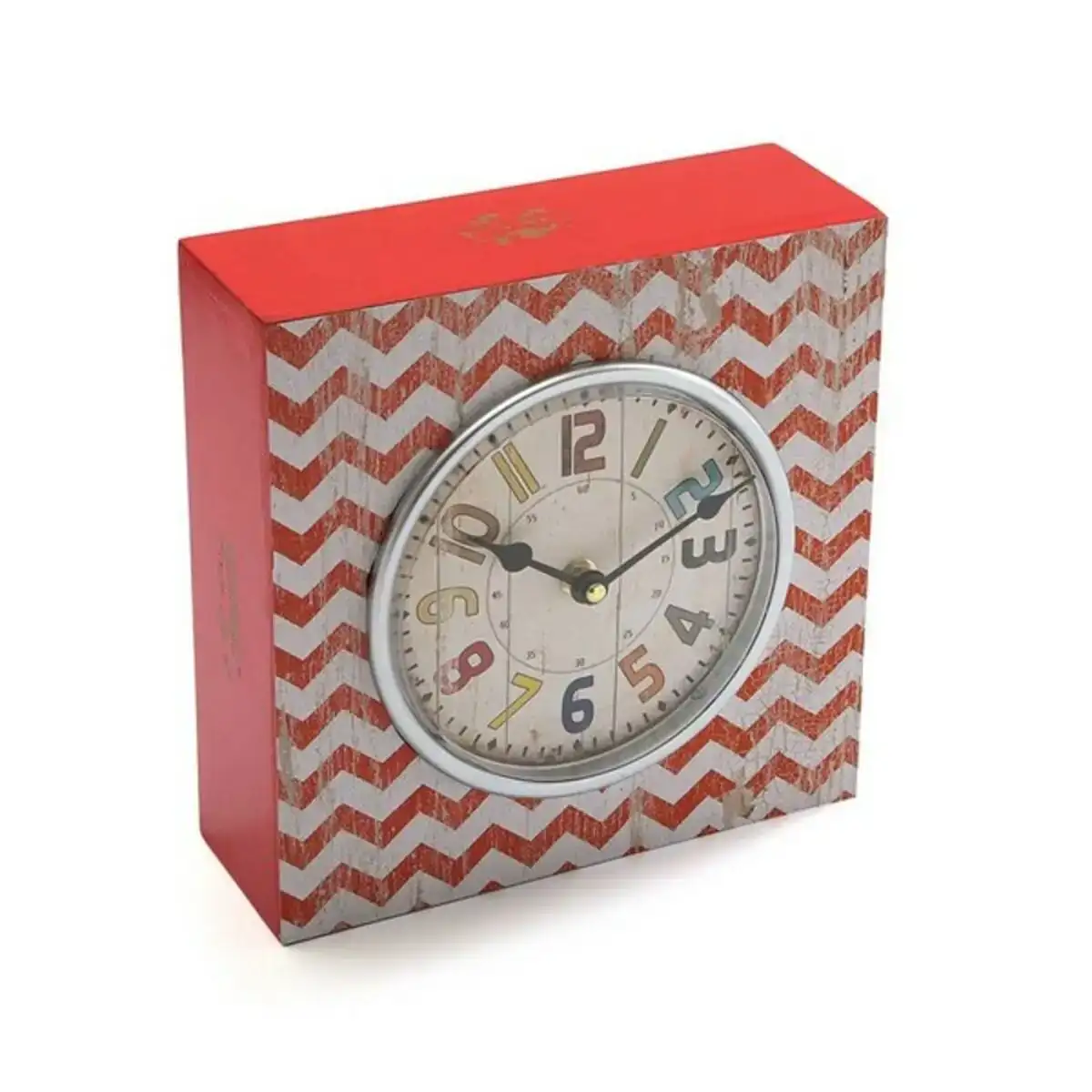 Horloge de table versa bois 10 x 23 x 23 cm _2737. DIAYTAR COTE D'IVOIRE - Là où Chaque Produit a son Propre Éclat. Explorez notre boutique en ligne et trouvez des articles qui ajoutent de la brillance à votre quotidien.