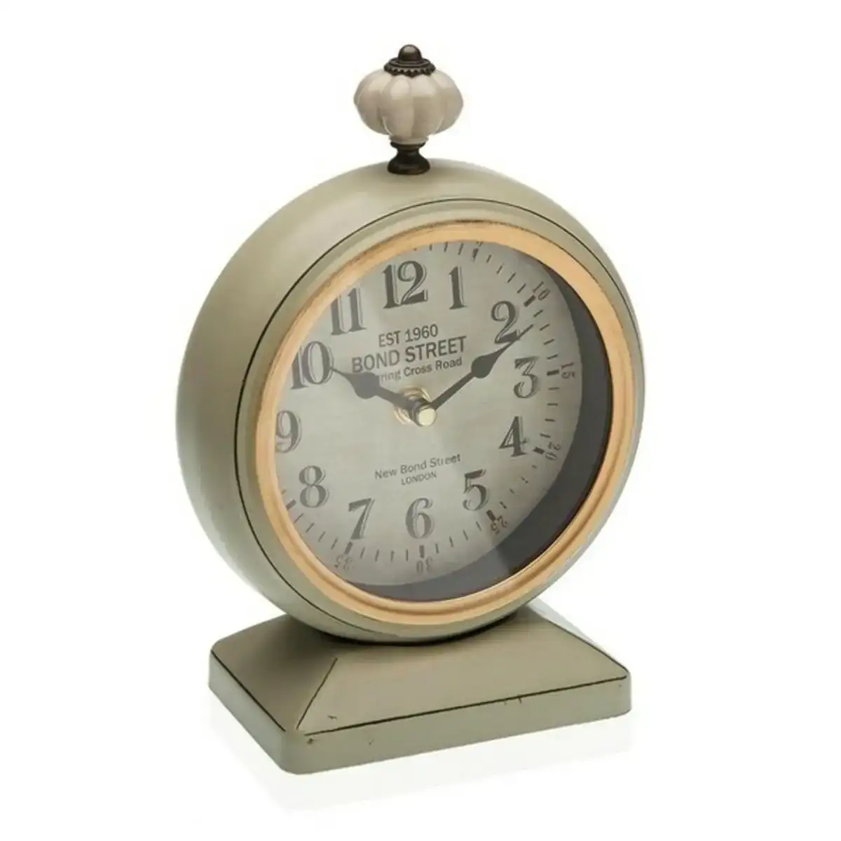 Horloge de table versa vs 18190905 blanc metal casual 8 5 x 23 x 16 cm_1912. DIAYTAR COTE D'IVOIRE - Votre Portail Vers l'Exclusivité. Explorez notre boutique en ligne pour trouver des produits uniques et exclusifs, conçus pour les amateurs de qualité.