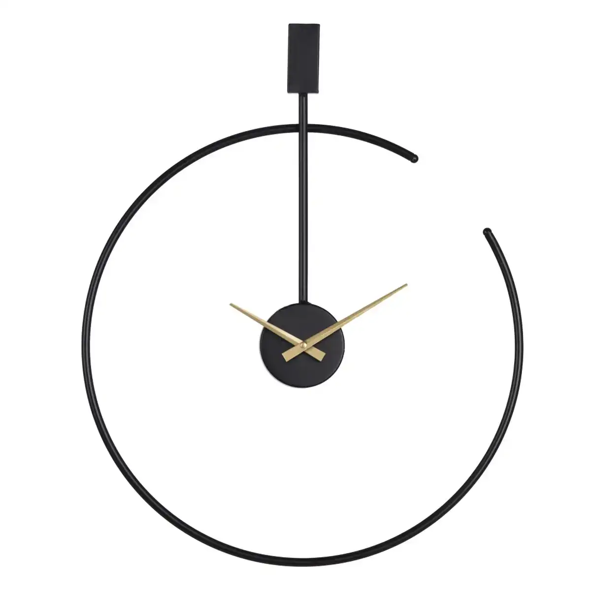 Horloge murale 50 x 5 x 60 cm noir metal_5556. DIAYTAR COTE D'IVOIRE - L'Art de Choisir, l'Art de Vivre. Parcourez notre boutique en ligne et découvrez des produits qui transforment chaque choix en une expérience enrichissante.