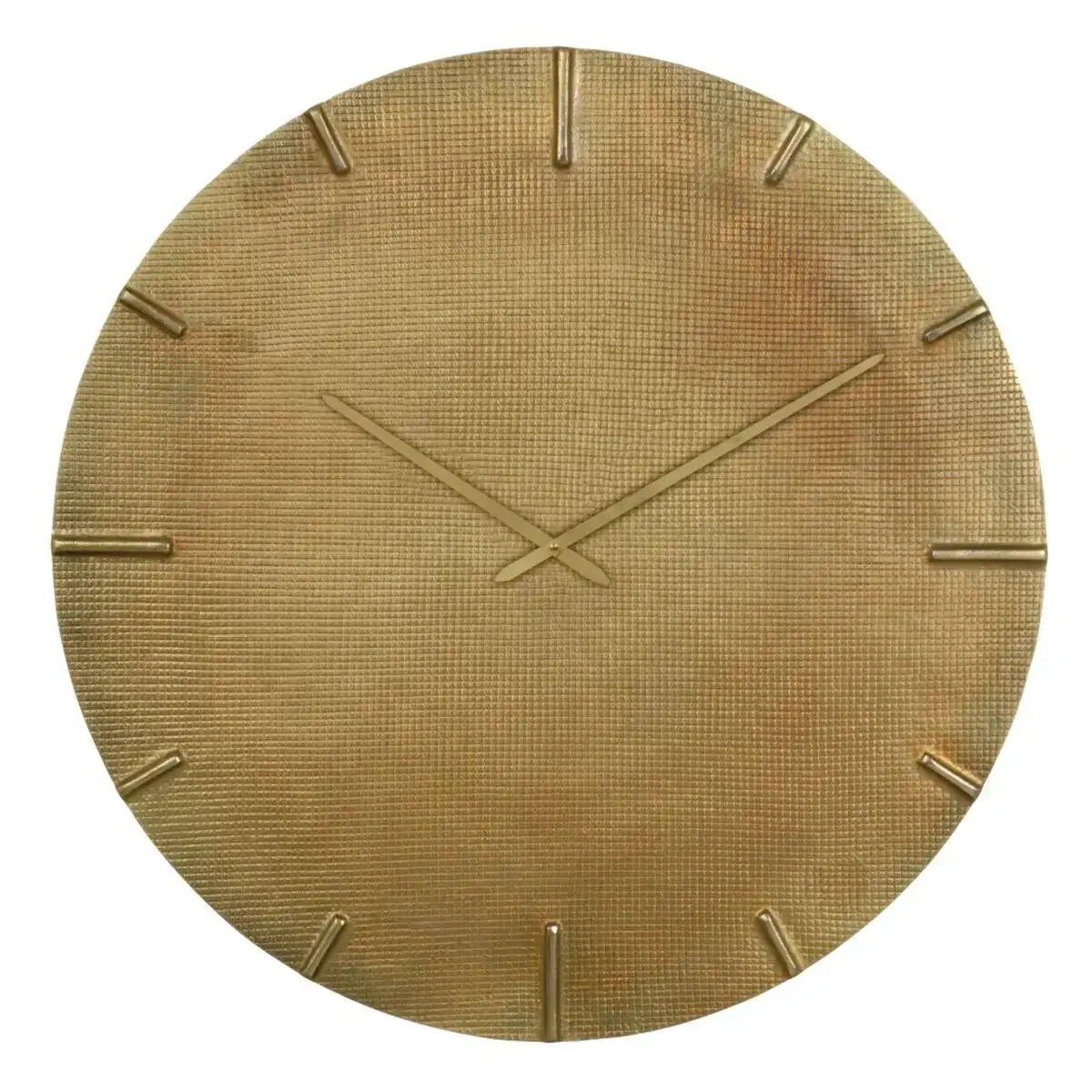 Horloge murale 74 x 74 cm taupe aluminium_3932. DIAYTAR COTE D'IVOIRE - Votre Destination pour un Shopping Unique. Parcourez notre catalogue et trouvez des articles qui expriment votre singularité et votre style.