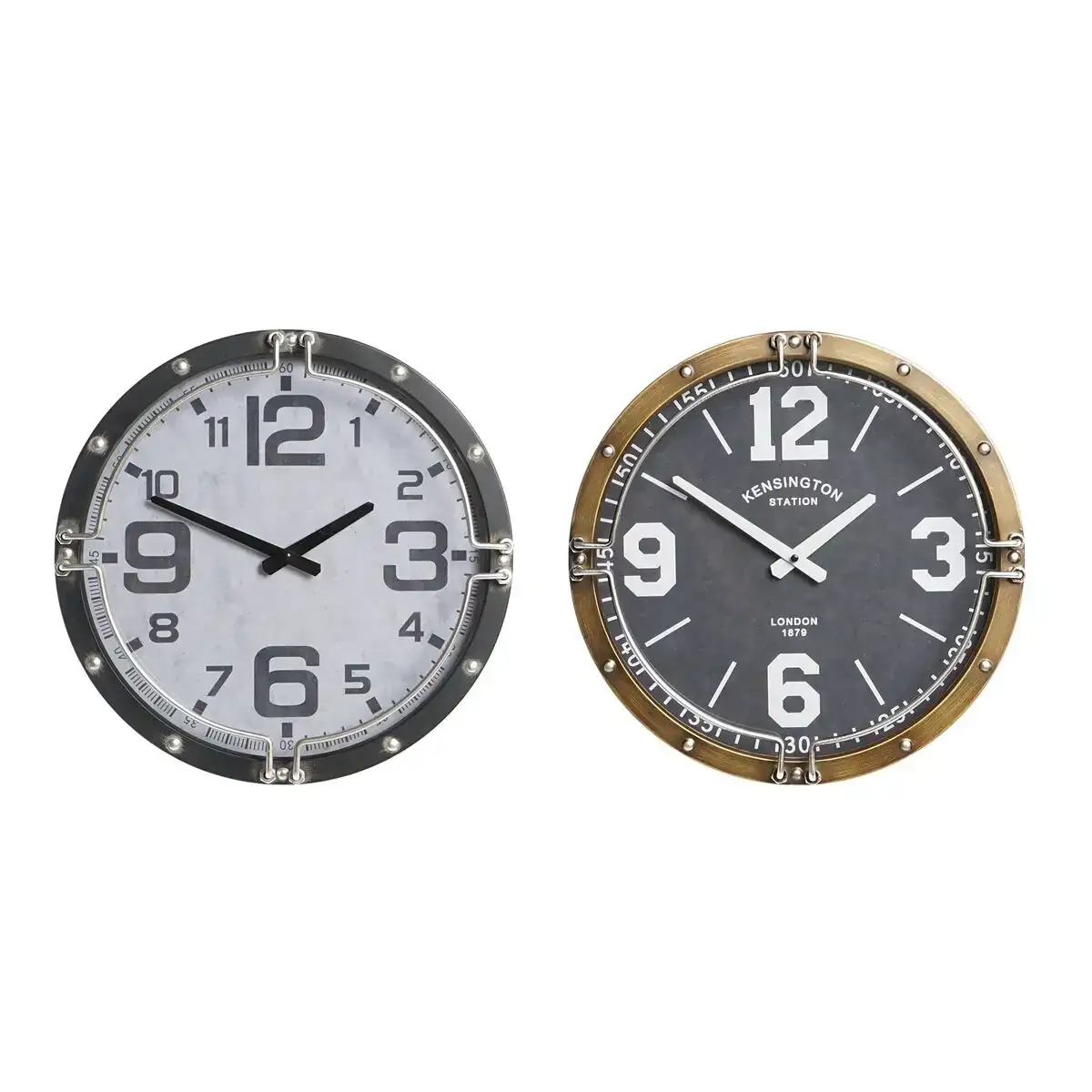 Horloge murale dkd home decor 40 5 x 10 x 40 5 cm verre fer 2 unites _5558. Entrez dans l'Univers de DIAYTAR COTE D'IVOIRE - Où la Tradition S'unit à la Modernité. Explorez notre sélection pour trouver des produits qui allient héritage et innovation.