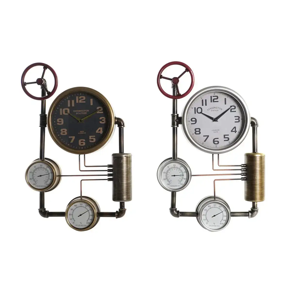 Horloge murale dkd home decor vannes 37 5 x 11 x 59 cm verre fer 2 unites _3492. DIAYTAR COTE D'IVOIRE - L'Art de Vivre le Shopping en Ligne. Découvrez notre plateforme intuitive et trouvez des produits qui vous inspirent et vous enchantent, à chaque clic.
