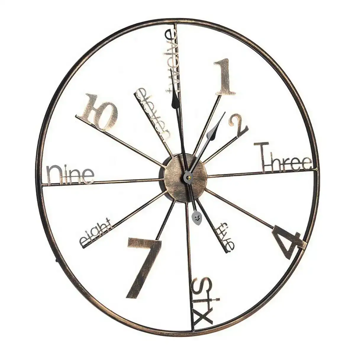 Horloge murale moderne dore metal 60 x 4 5 x 60 cm _7986. Entrez dans l'Univers de DIAYTAR COTE D'IVOIRE - Où l'Élégance et la Variété se Rencontrent. Parcourez notre catalogue pour dénicher des articles qui ajoutent une touche d'élégance à votre vie.