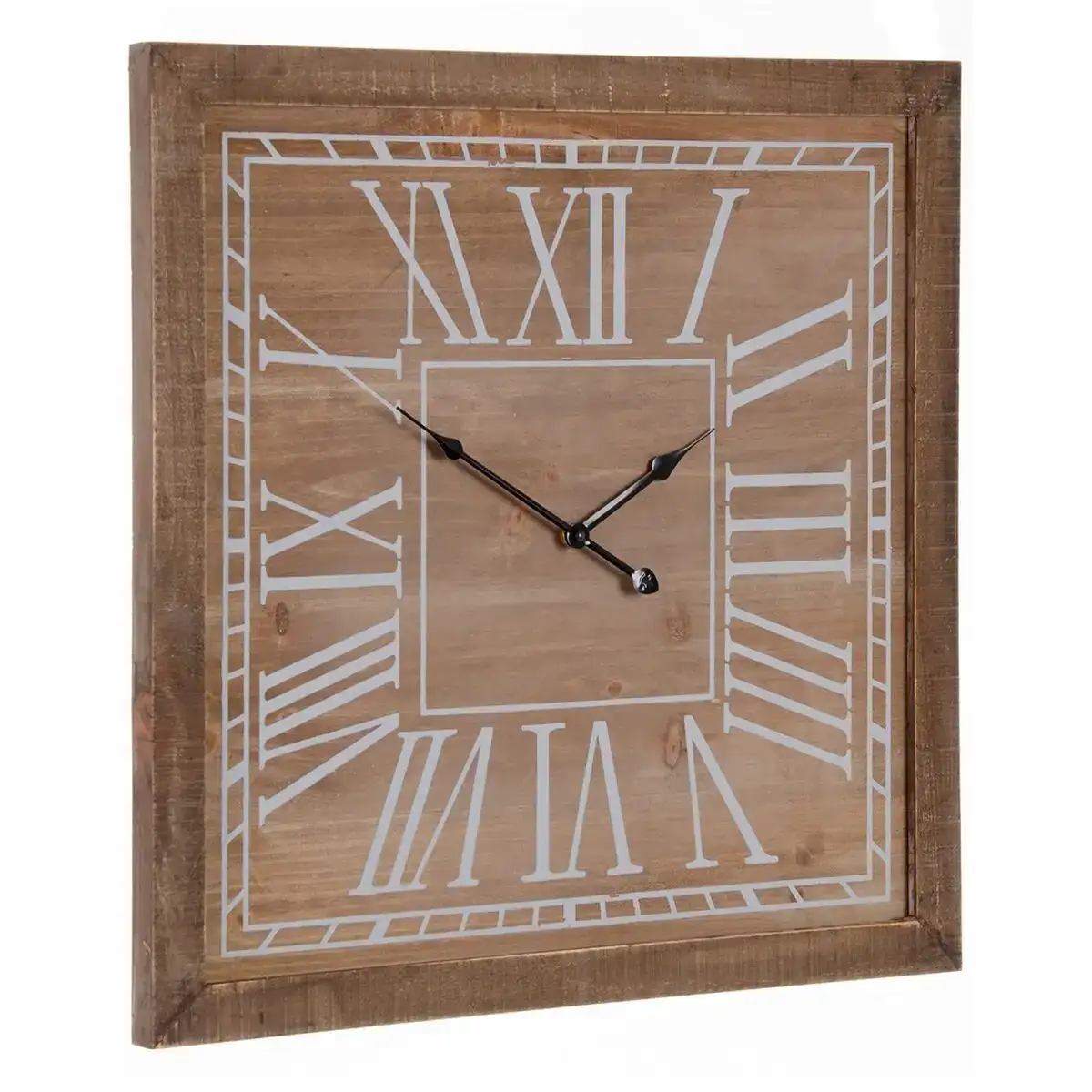 Horloge murale naturel bois d epicea 60 x 5 x 60 cm_5625. DIAYTAR COTE D'IVOIRE - L'Art de Vivre le Shopping Éthique. Parcourez notre gamme et choisissez des produits qui reflètent notre engagement envers des pratiques durables.