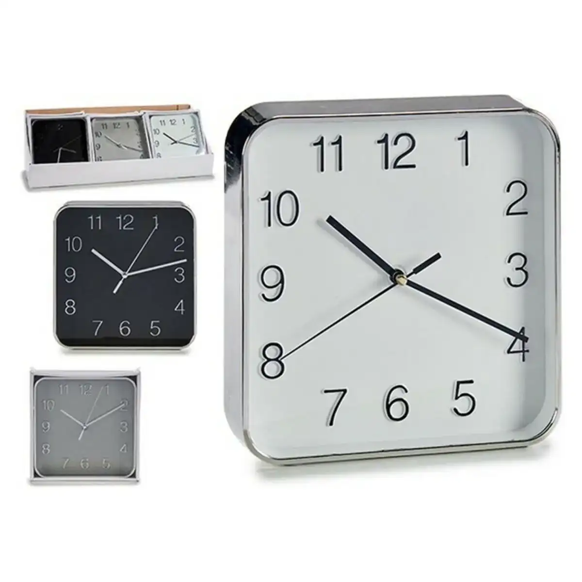 Horloge murale noir gris blanc plastique verre 20 x 4 x 20 cm_9109. Plongez dans le Monde de DIAYTAR COTE D'IVOIRE - Où Chaque Article Raconte une Histoire. Explorez notre vaste assortiment et choisissez des produits qui vous parlent et reflètent votre style unique.