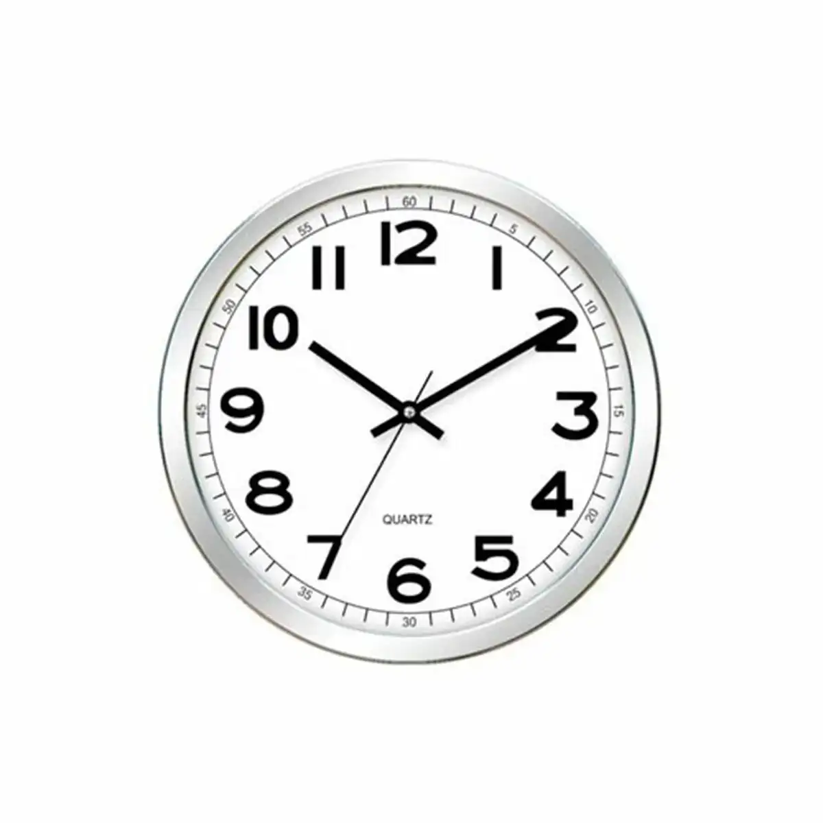 Horloge murale timemark argente numerique 30 x 30 cm_2352. DIAYTAR COTE D'IVOIRE - L'Art de Trouver ce que Vous Aimez. Plongez dans notre assortiment varié et choisissez parmi des produits qui reflètent votre style et répondent à vos besoins.