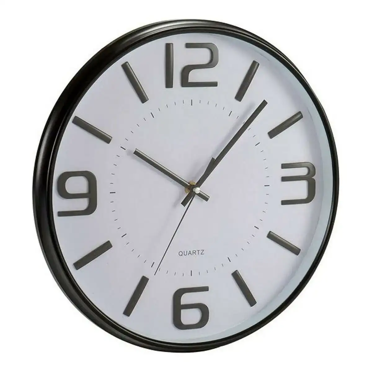 Horloge murale verre noir blanc plastique 33 x 4 x 33 cm_8221. Entrez dans DIAYTAR COTE D'IVOIRE - Où Chaque Détail Compte. Explorez notre boutique en ligne pour trouver des produits de haute qualité, soigneusement choisis pour répondre à vos besoins et vos désirs.