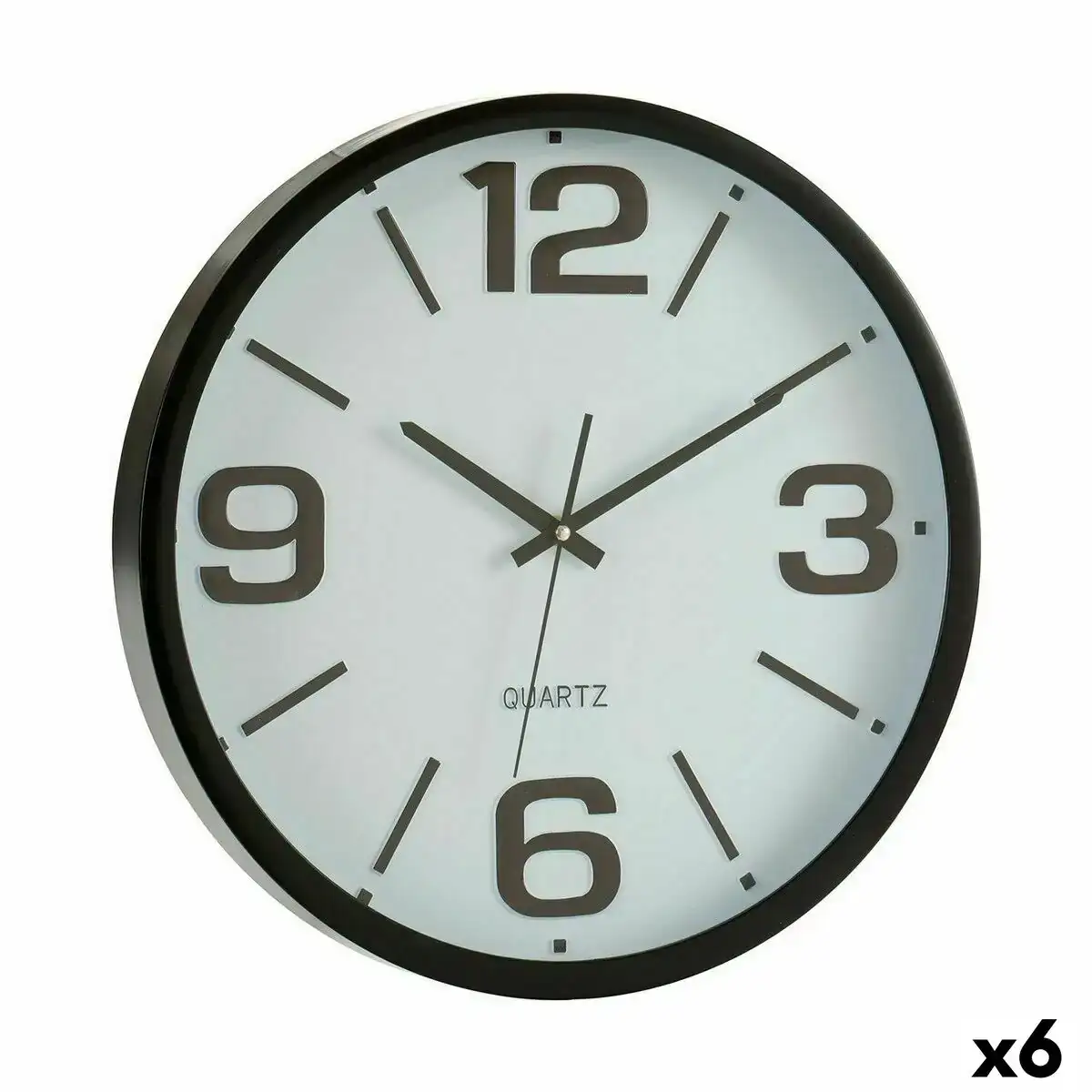 Horloge murale verre plastique 40 x 5 x 40 cm 6 unites _5746. DIAYTAR COTE D'IVOIRE - Votre Destination pour un Shopping Inoubliable. Naviguez à travers notre catalogue et choisissez des produits qui vous marquent par leur originalité.