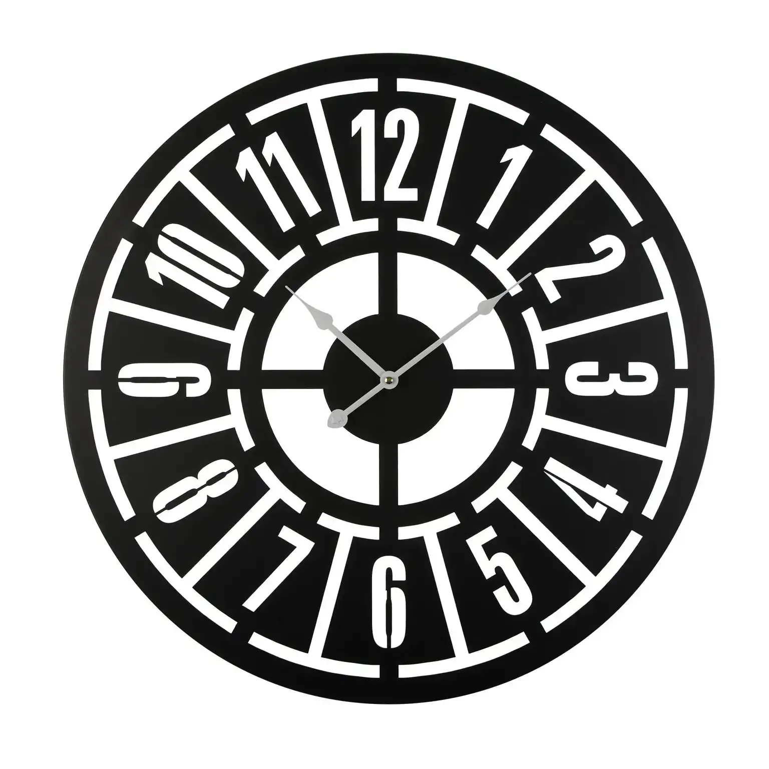 Horloge murale versa 18191475 noir metal 60 x 60 x 5 cm_9963. Bienvenue chez DIAYTAR COTE D'IVOIRE - Où Choisir est un Voyage. Plongez dans notre plateforme en ligne pour trouver des produits qui ajoutent de la couleur et de la texture à votre quotidien.