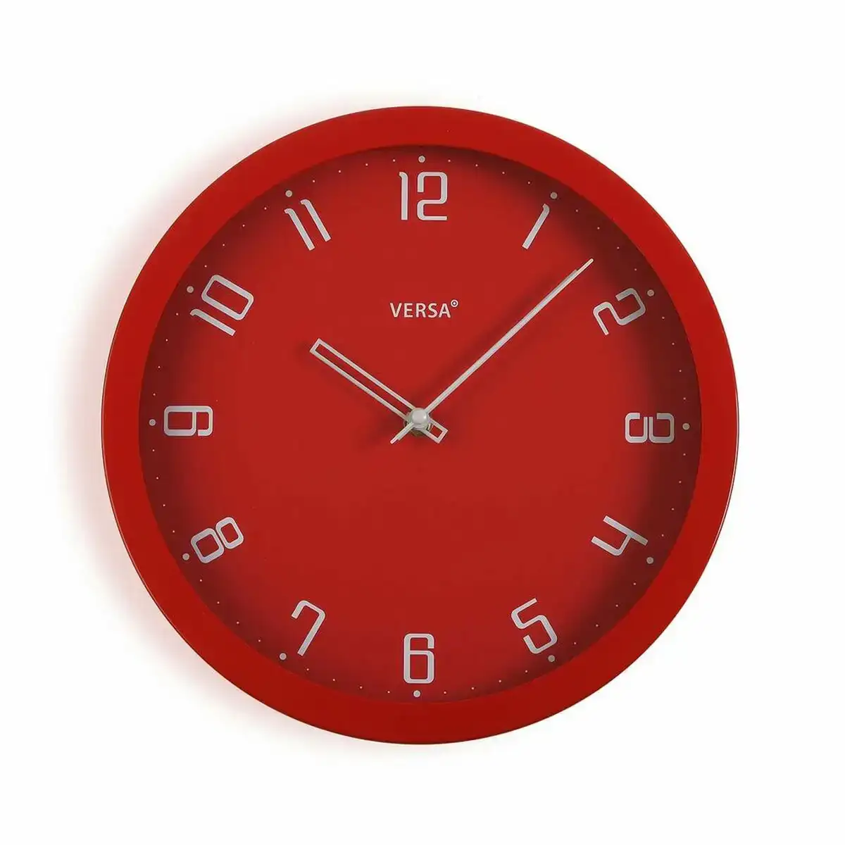 Horloge murale versa rouge polypropylene 4 3 x 30 x 30 cm _8828. DIAYTAR COTE D'IVOIRE - Votre Source de Découvertes Shopping. Découvrez des trésors dans notre boutique en ligne, allant des articles artisanaux aux innovations modernes.