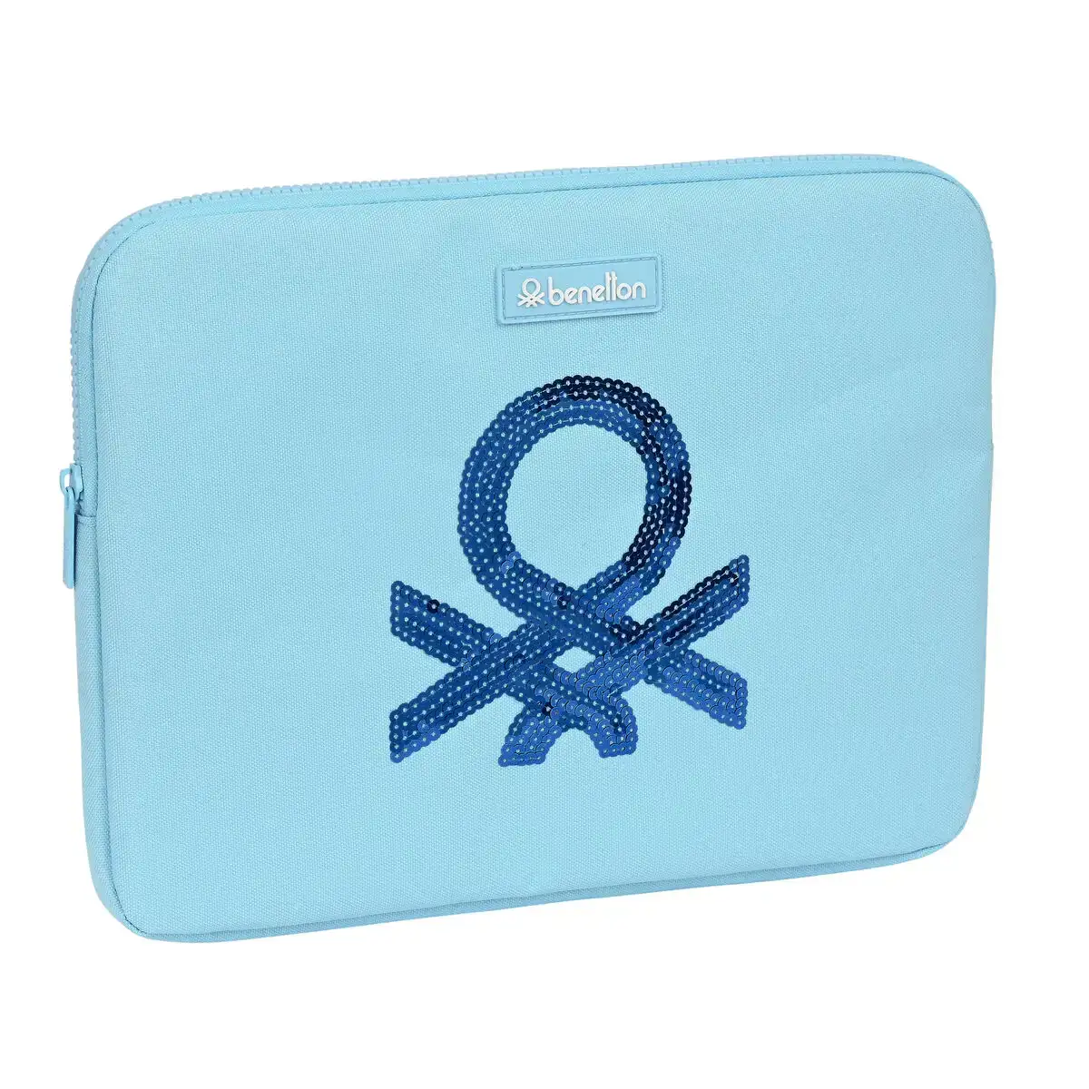 Housse d ordinateur portable benetton sequins bleu clair 34 x 25 x 2 cm _4437. DIAYTAR COTE D'IVOIRE - Où Chaque Produit est une Promesse de Qualité. Explorez notre boutique en ligne et choisissez des produits qui répondent à vos exigences élevées.