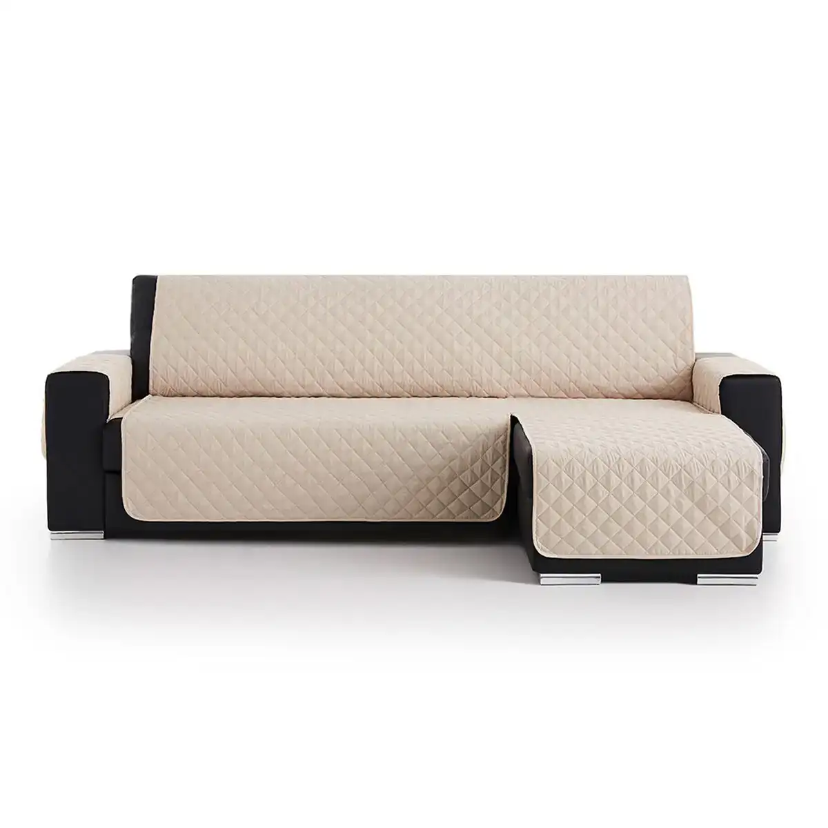 Housse de canape belmarti beige chaise longue 240 cm_1163. DIAYTAR COTE D'IVOIRE - Là où Choisir est un Acte d'Amour pour la Culture Côte d'Ivoireaise. Explorez notre gamme et choisissez des produits qui célèbrent la richesse de notre patrimoine.