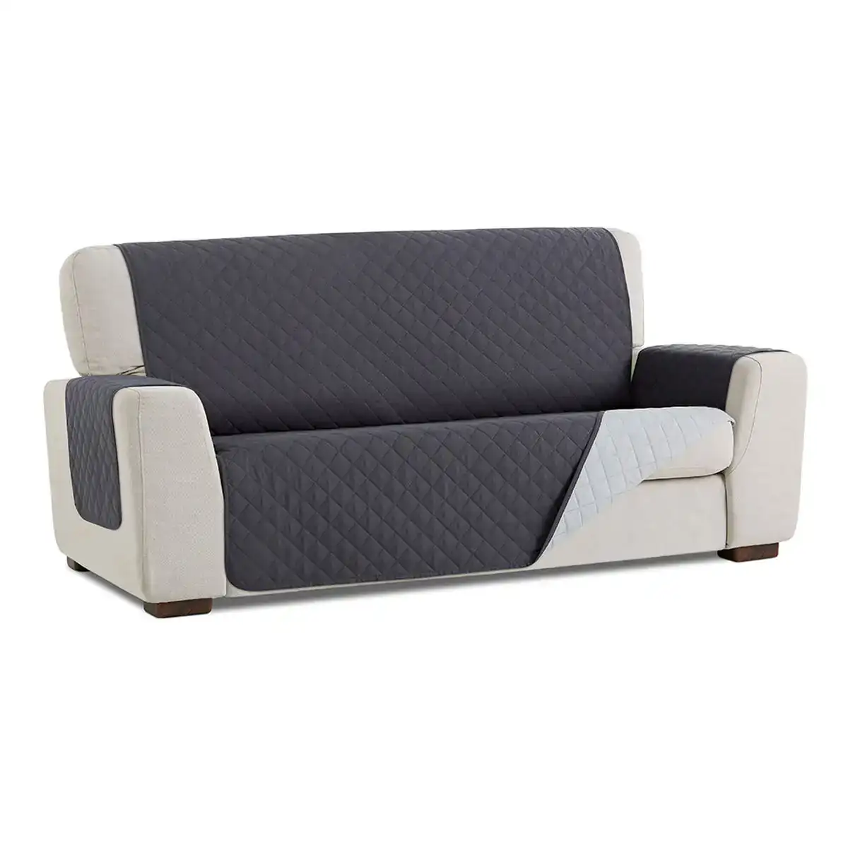 Housse de canape belmarti plus anthracite 2 places 130 x 200 cm_8798. DIAYTAR COTE D'IVOIRE - Votre Portail Vers l'Exclusivité. Explorez notre boutique en ligne pour découvrir des produits uniques et raffinés, conçus pour ceux qui recherchent l'excellence.