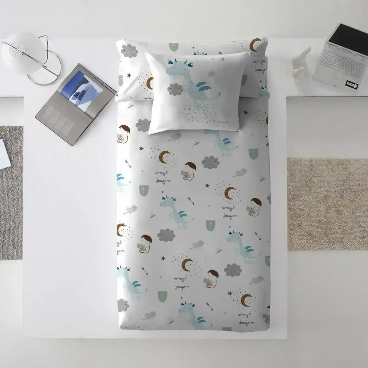 Housse de couette haciendo el indio magic dragon reversible lit 1 persone 180 x 220 cm _1438. DIAYTAR COTE D'IVOIRE - Là où Chaque Produit a son Propre Éclat. Explorez notre boutique en ligne et trouvez des articles qui ajoutent de la brillance à votre quotidien.