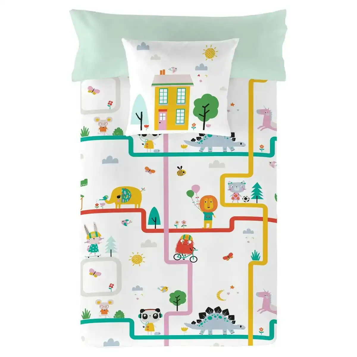 Housse de couette lemon ribbon traffic lit 1 persone 180 x 220 cm _6870. DIAYTAR COTE D'IVOIRE - L'Écrin de Vos Désirs Shopping. Parcourez notre boutique en ligne et explorez des produits minutieusement choisis pour répondre à vos envies les plus exigeantes.