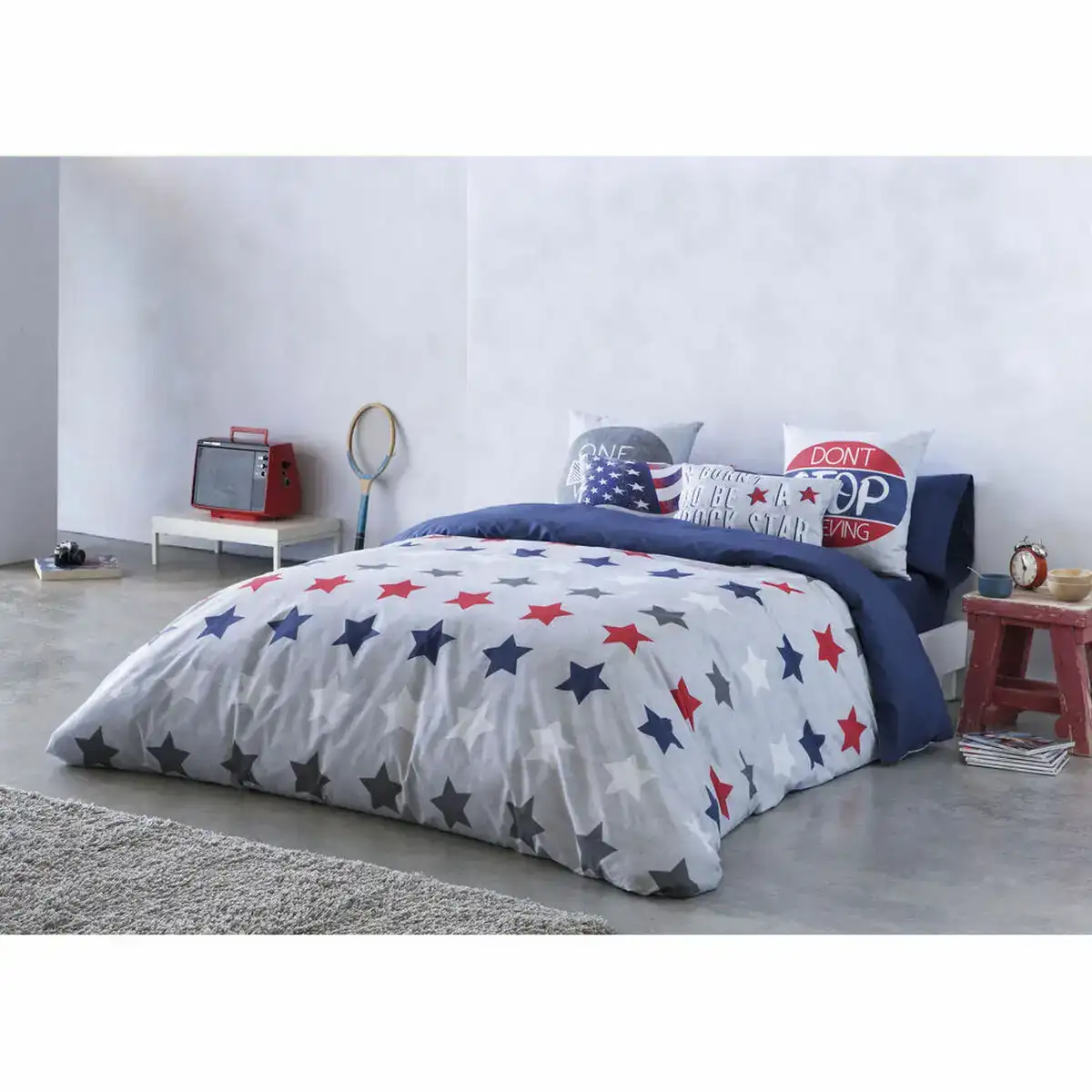 Housse de couette naturals american star lit king size 260 x 220 cm _9609. DIAYTAR COTE D'IVOIRE - Votre Portail Vers l'Exclusivité. Explorez notre boutique en ligne pour découvrir des produits uniques et raffinés, conçus pour ceux qui recherchent l'excellence.