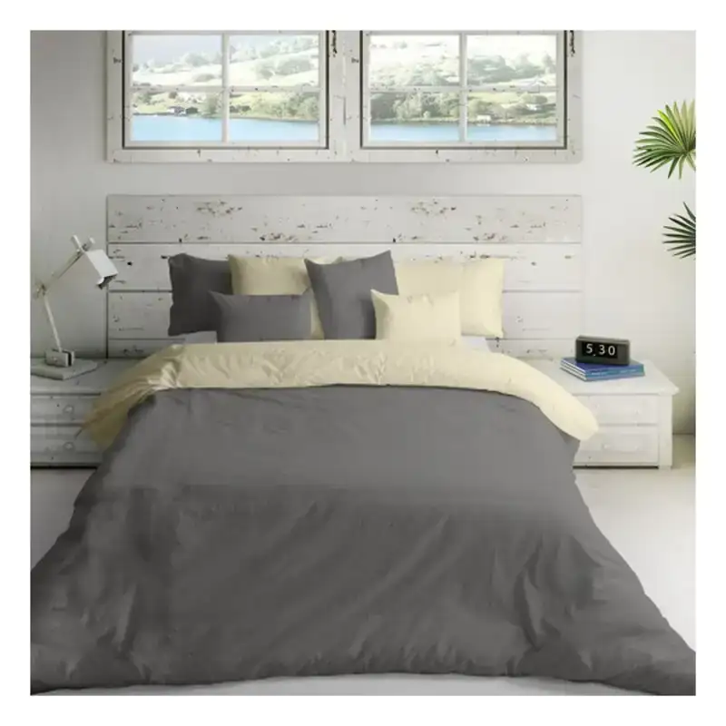 Housse de couette naturals beige gris_2213. DIAYTAR COTE D'IVOIRE - Votre Destination de Shopping Authentique au Côte d'Ivoire. Plongez dans notre boutique en ligne pour découvrir des produits qui célèbrent la riche culture et l'artisanat du pays.