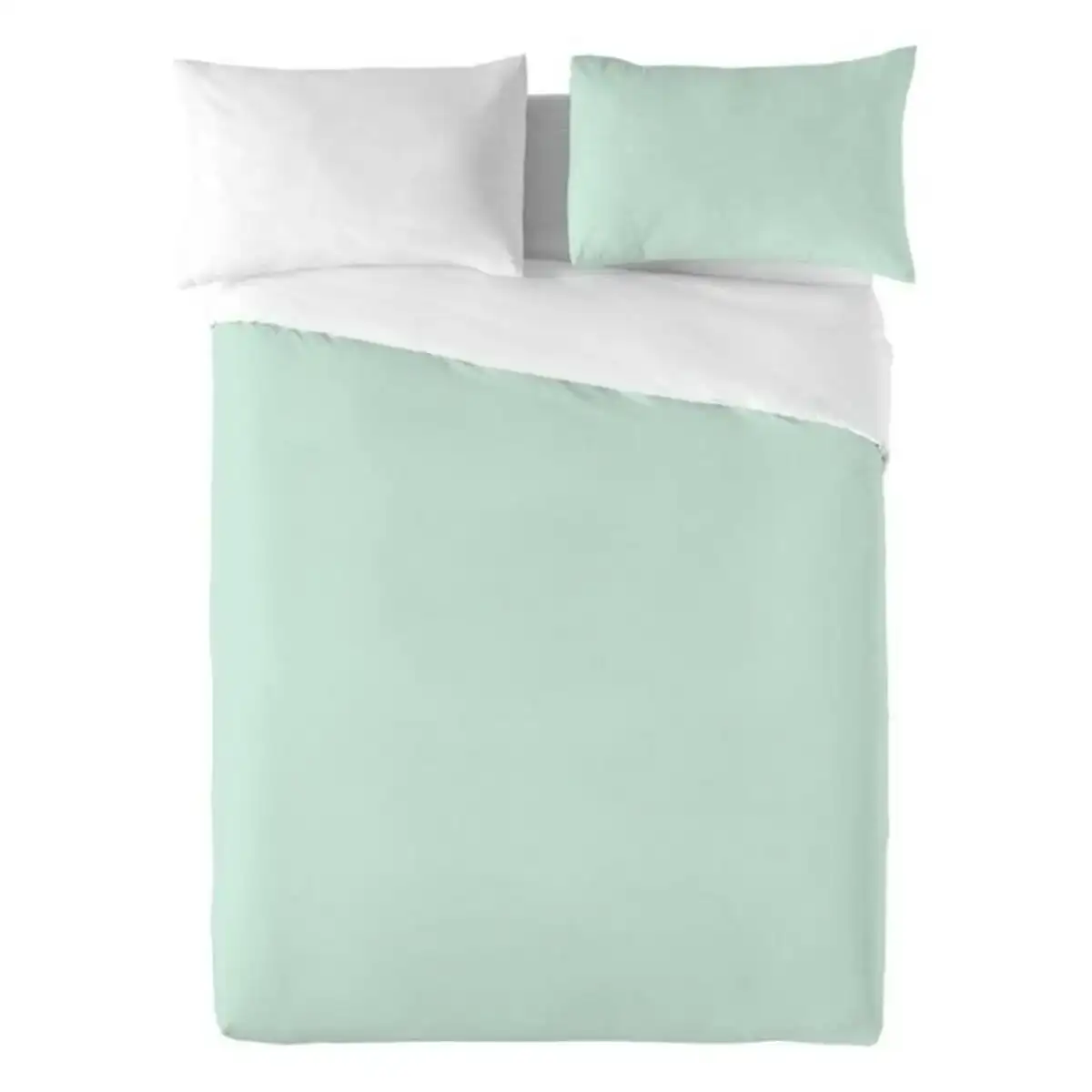 Housse de couette naturals bicolor blanc vert_4424. Entrez dans l'Univers de DIAYTAR COTE D'IVOIRE - Où le Choix Rencontre l'Authenticité. Explorez nos rayons virtuels et trouvez des produits qui incarnent la richesse de notre culture.