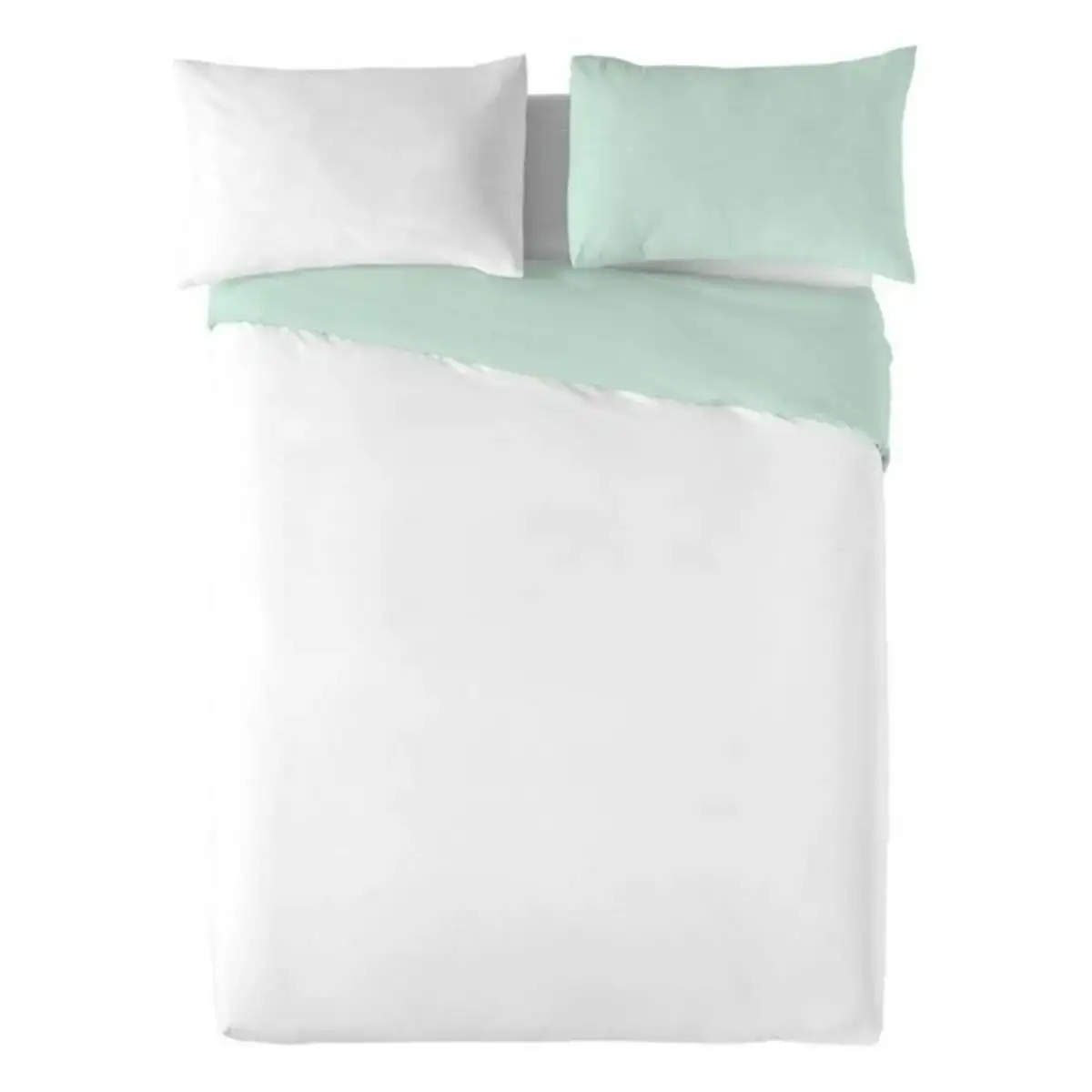 Housse de couette naturals bicolor blanc vert_5142. Bienvenue sur DIAYTAR COTE D'IVOIRE - Votre Fenêtre sur le Shopping Moderne. Parcourez notre boutique en ligne et découvrez des produits qui incarnent l'évolution du style et de la qualité.