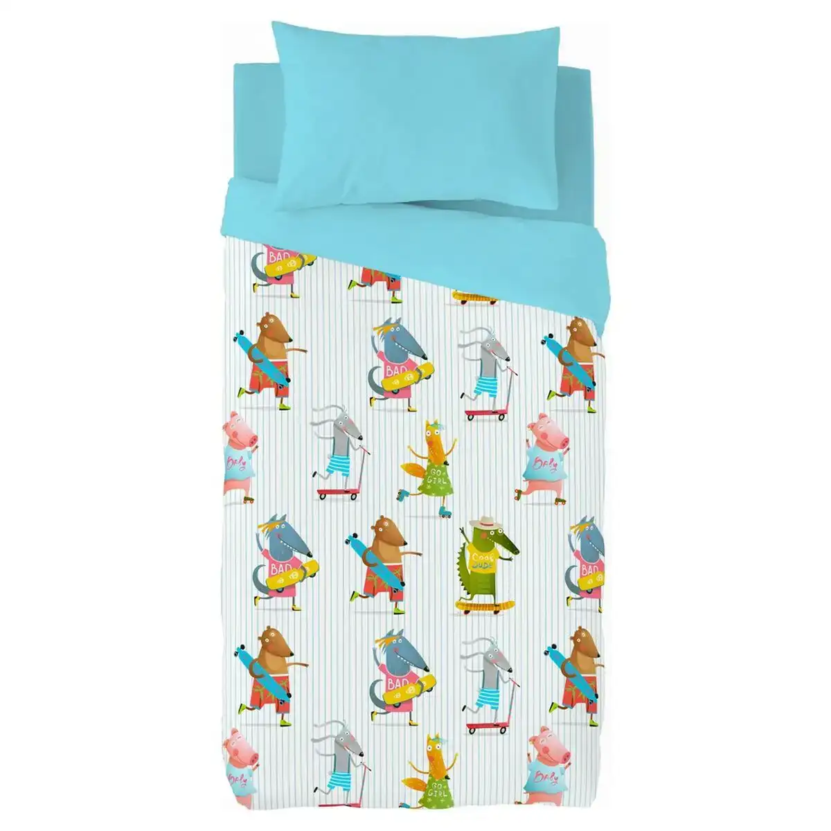 Housse de couette naturals cool dude lit 1 persone 180 x 220 cm _7938. Bienvenue chez DIAYTAR COTE D'IVOIRE - Où le Shopping Devient un Voyage. Explorez notre plateforme pour dénicher des produits uniques, racontant l'histoire et l'âme du Côte d'Ivoire.