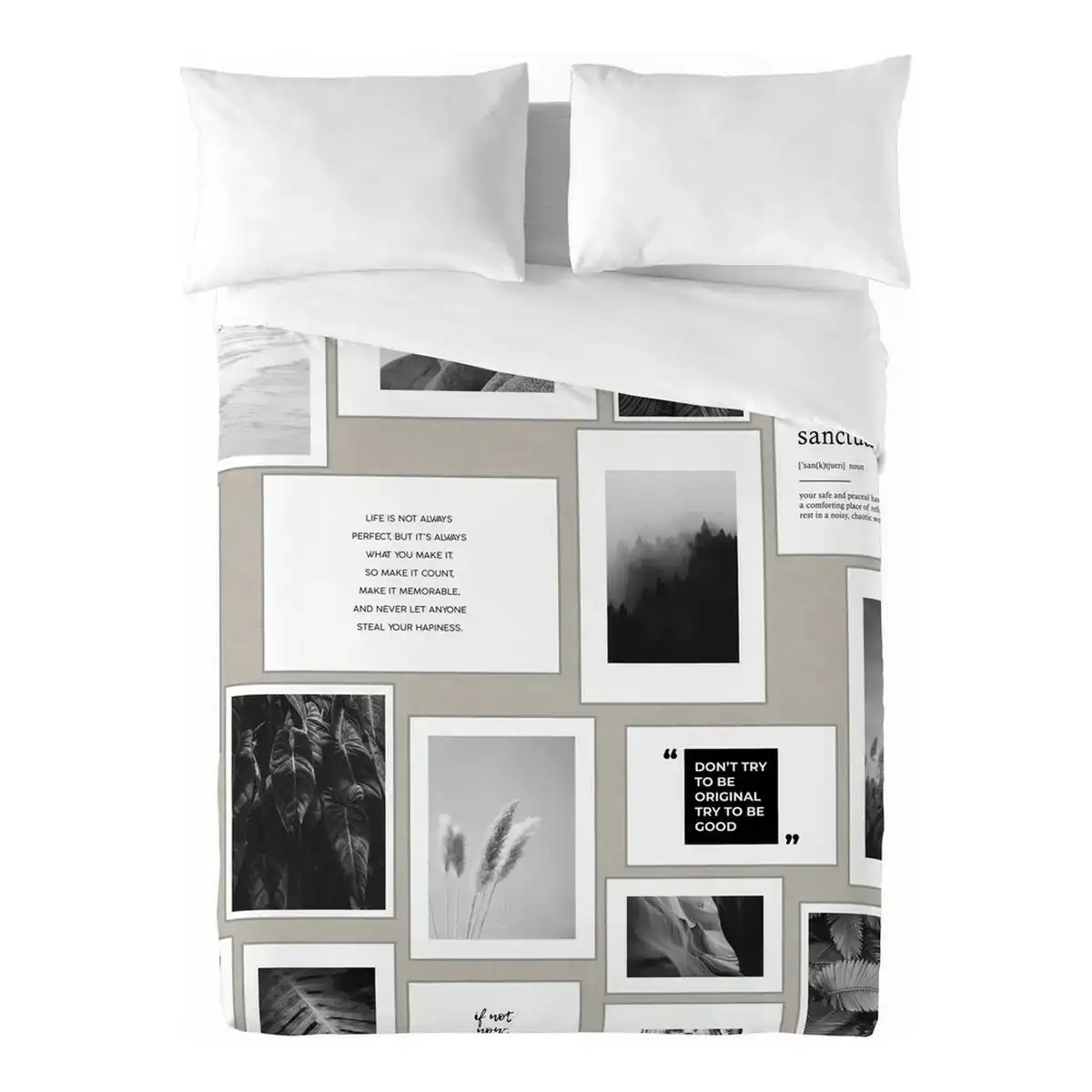 Housse de couette naturals gran lit 2 persones 240 x 220 cm _8322. DIAYTAR COTE D'IVOIRE - Là où Chaque Achat Contribue à un Rêve. Naviguez à travers notre boutique en ligne et soutenez des artisans talentueux tout en acquérant des trésors.