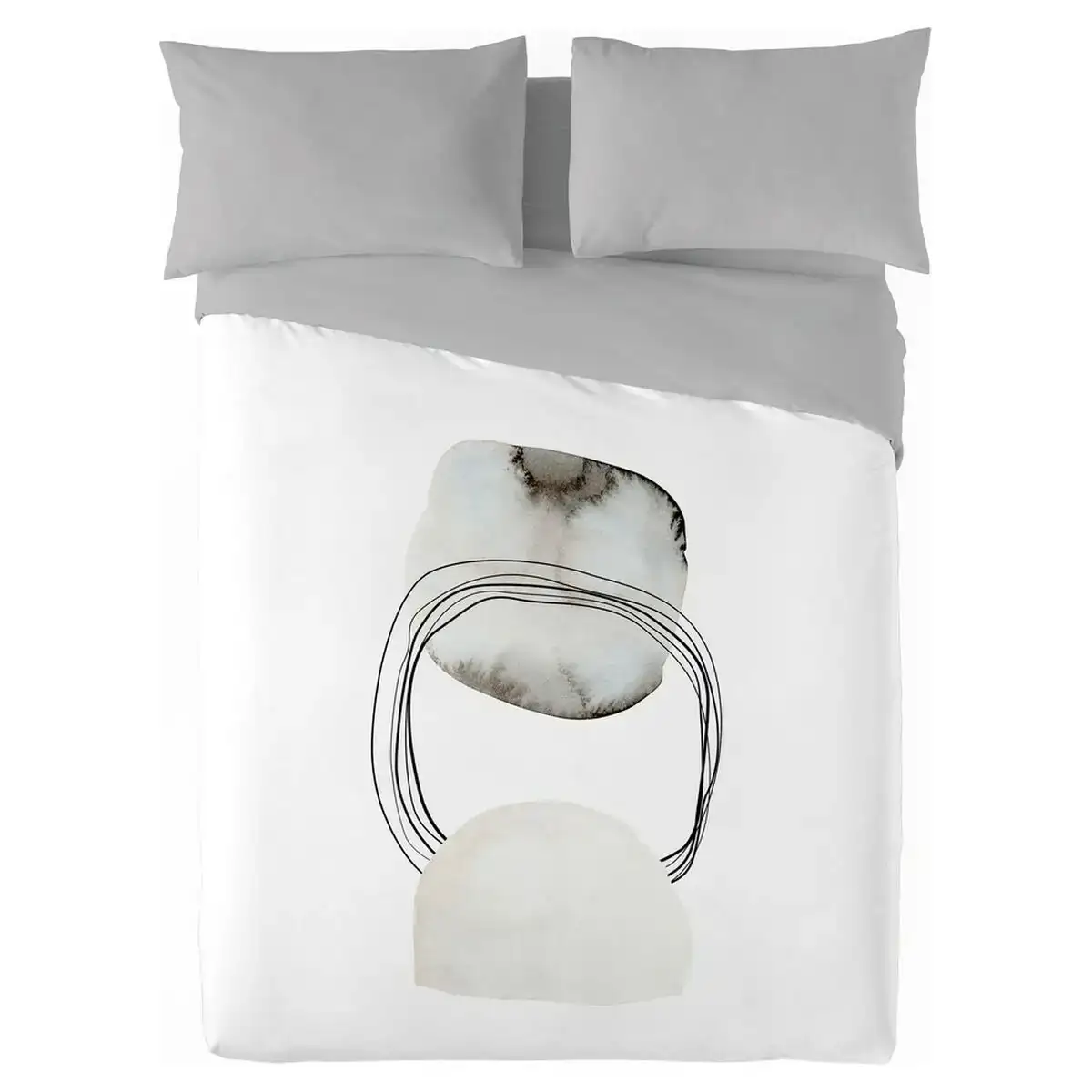 Housse de couette naturals pebble lit 2 persones 220 x 220 cm _5068. DIAYTAR COTE D'IVOIRE - Votre Destination Shopping Authentique. Explorez notre boutique en ligne et découvrez des trésors qui reflètent l'âme du Côte d'Ivoire, pour une expérience shopping unique.