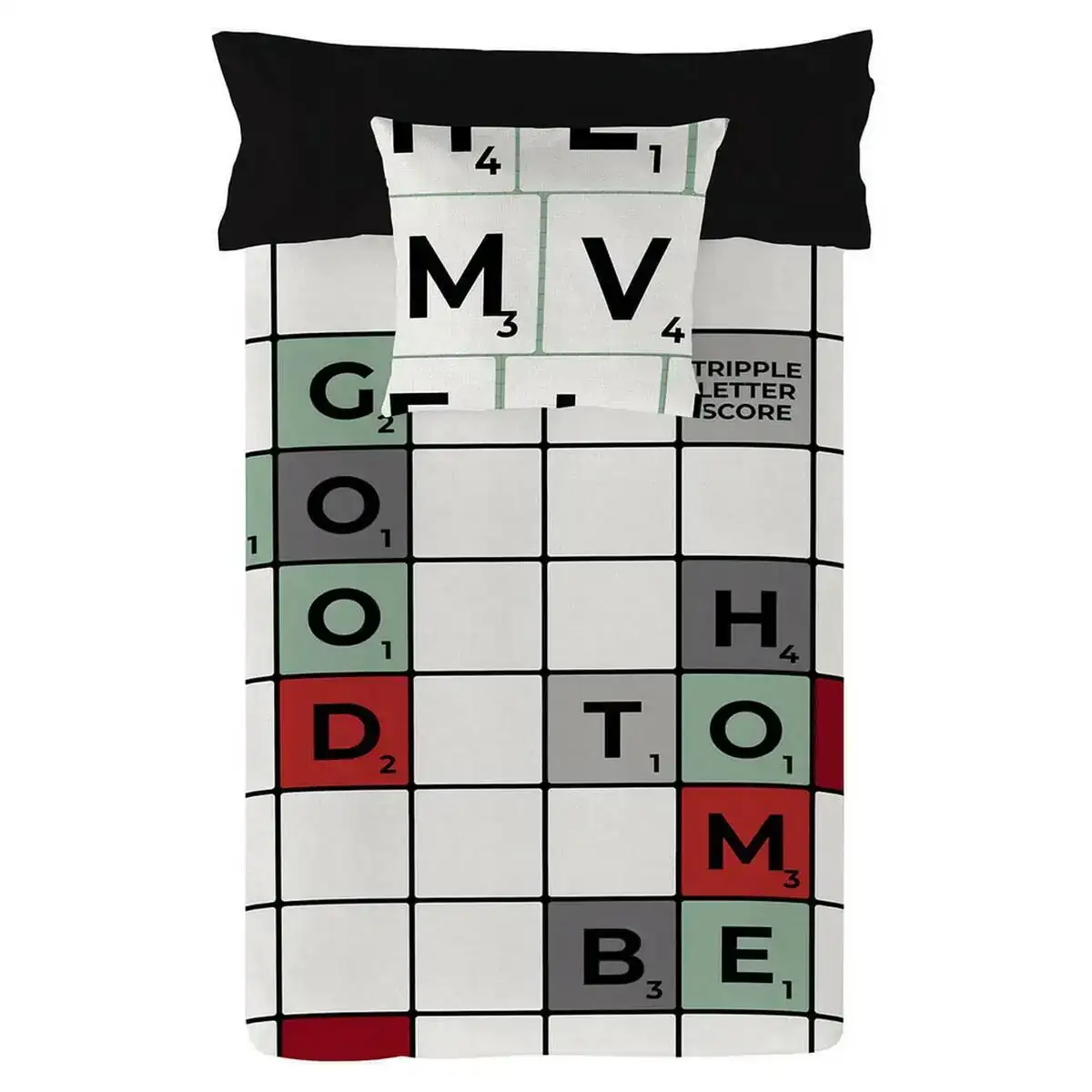 Housse de couette naturals scrabble lit king size 260 x 220 cm _9238. DIAYTAR COTE D'IVOIRE - Votre Destination Shopping de Confiance. Naviguez à travers notre boutique en ligne et profitez d'une sélection soigneusement choisie de produits qui répondent à toutes vos exigences.