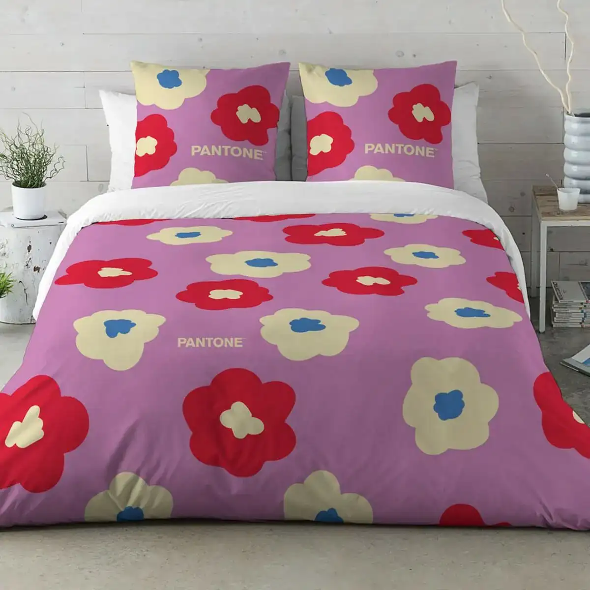 Housse de couette pantone bouquet gran lit 2 persones 240 x 220 cm _6551. DIAYTAR COTE D'IVOIRE - Votre Destination Shopping Inspirante. Explorez notre catalogue pour trouver des articles qui stimulent votre créativité et votre style de vie.