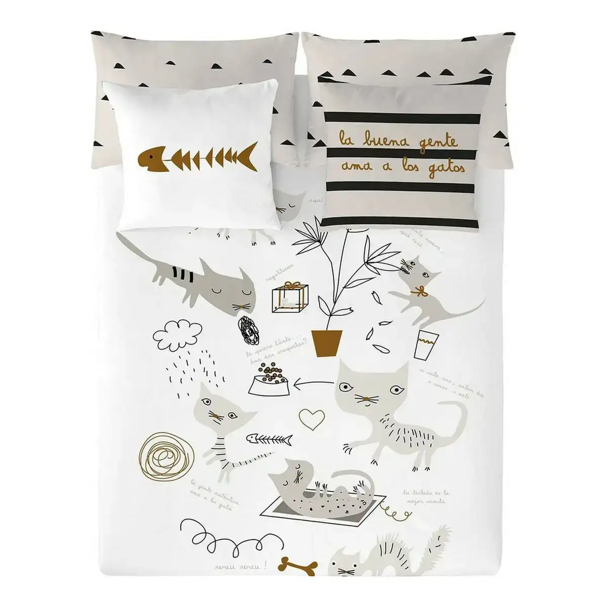 Housse de couette panzup cats lit 1 persone 150 x 220 cm _7782. DIAYTAR COTE D'IVOIRE - Votre Destination Shopping Incontournable. Parcourez nos rayons virtuels et trouvez des articles qui répondent à tous vos besoins, du quotidien à l'exceptionnel.