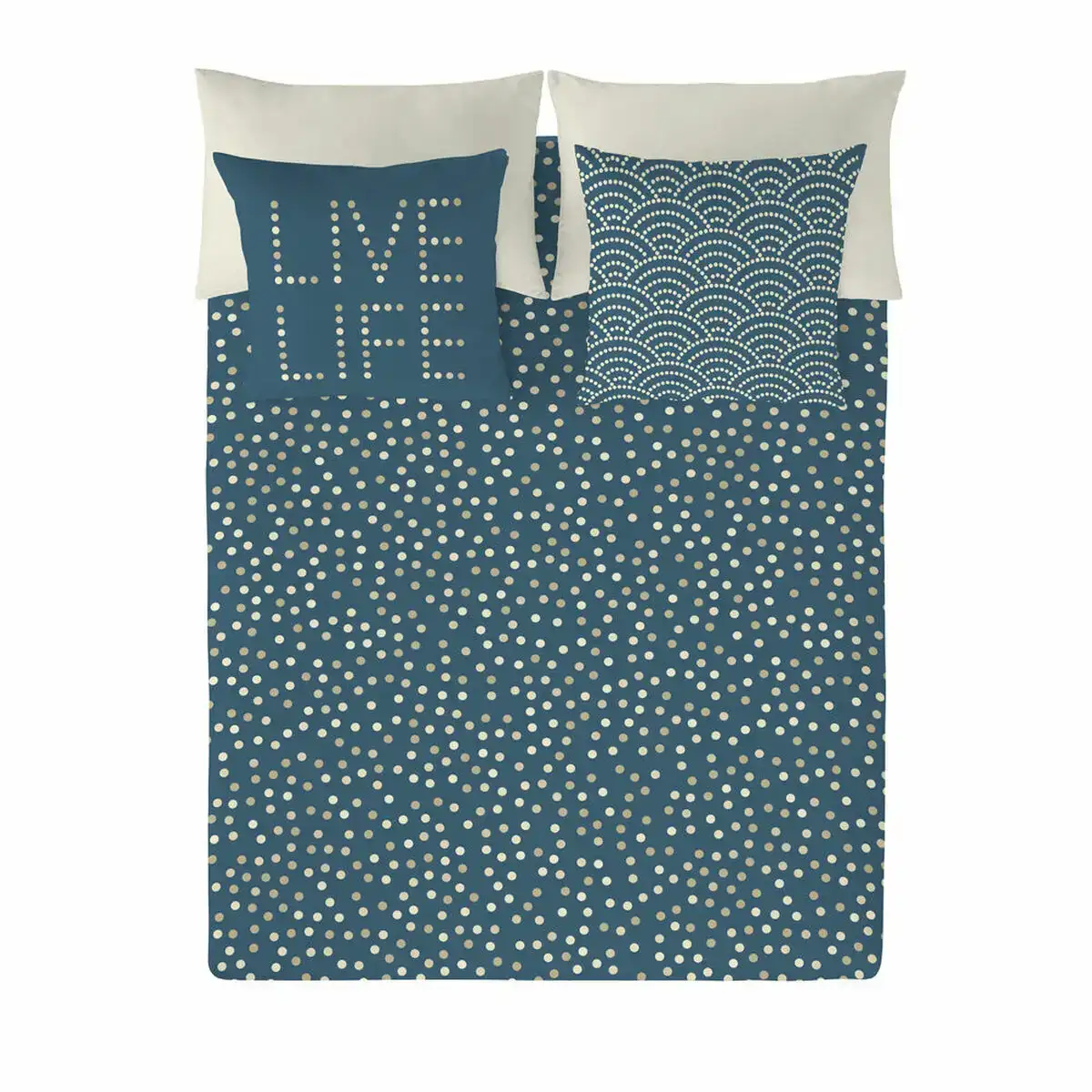 Housse de couette popcorn golden dots lit 1 persone 150 x 220 cm _2620. DIAYTAR COTE D'IVOIRE - Votre Passage vers l'Élégance Abordable. Explorez notre collection où chaque produit est choisi pour sa qualité et son accessibilité, incarnant ainsi l'essence du Côte d'Ivoire.