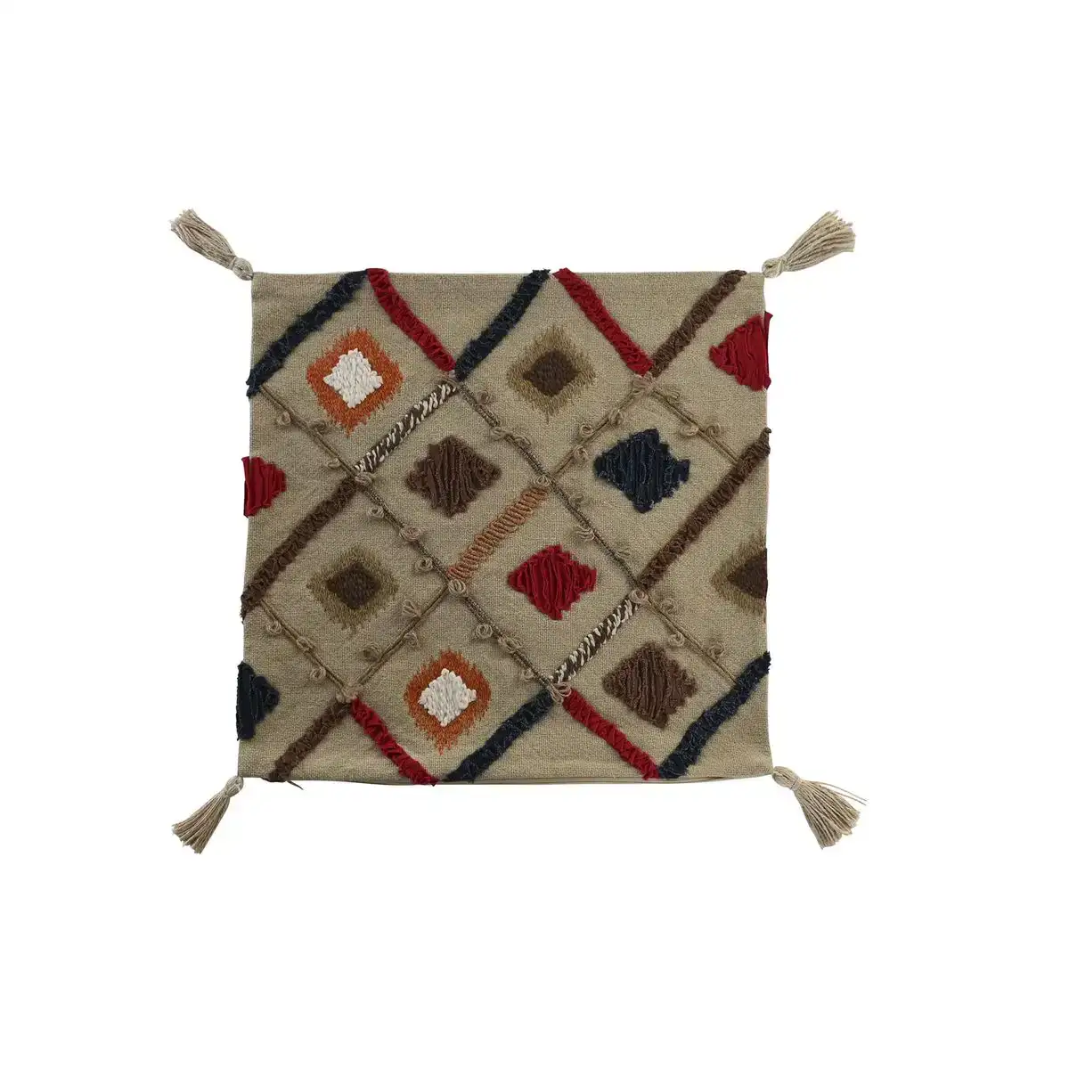 Housse de coussin dkd home decor multicouleur frange 50 x 1 x 50 cm_2730. Entrez dans le Monde Éclectique de DIAYTAR COTE D'IVOIRE. Explorez nos catégories et dénichez des trésors qui reflètent la richesse et l'authenticité du Côte d'Ivoire.