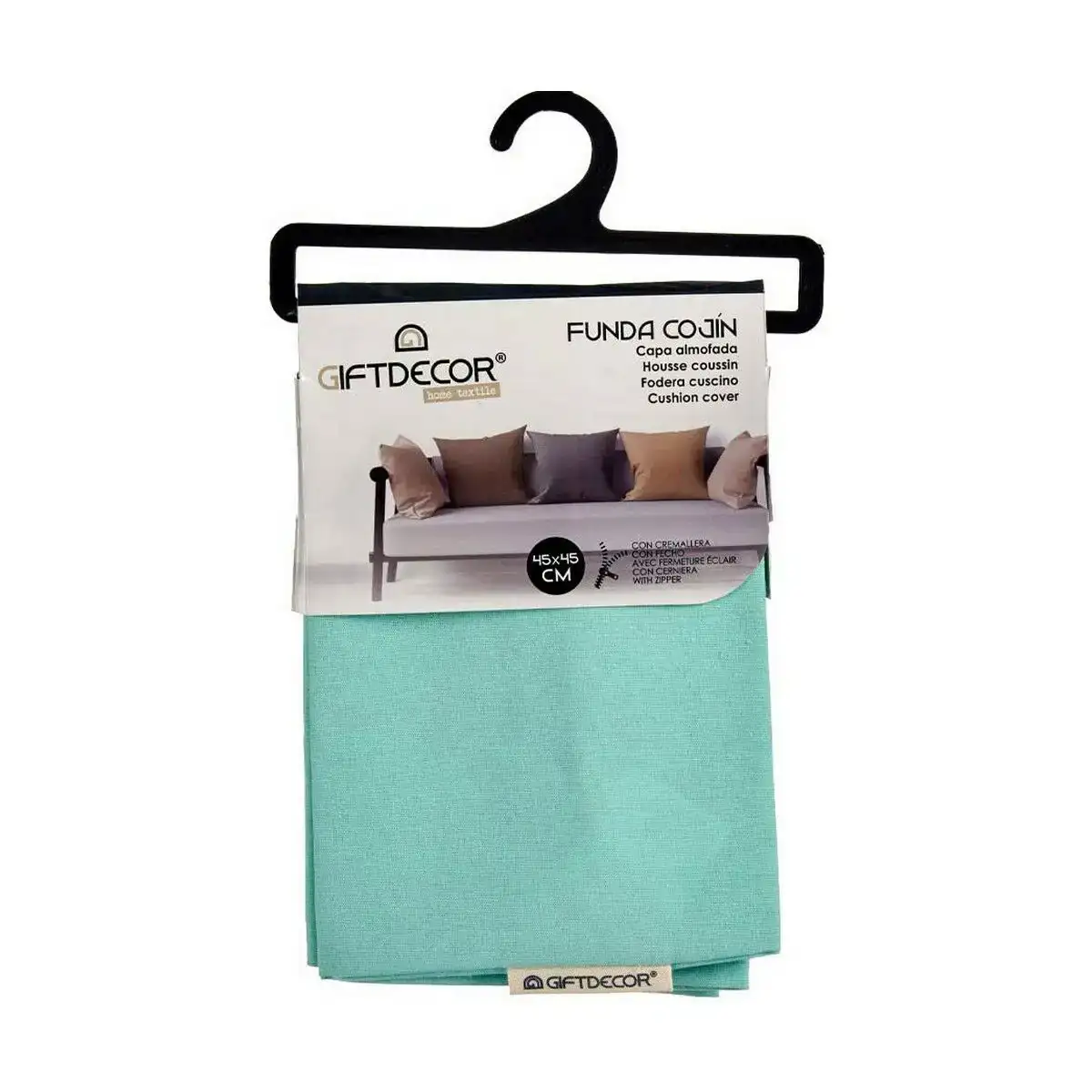Housse de coussin turquoise 45 x 0 5 x 45 cm 60 x 0 5 x 60 cm_7153. DIAYTAR COTE D'IVOIRE - L'Art du Shopping Sublime. Naviguez à travers notre catalogue et choisissez parmi des produits qui ajoutent une touche raffinée à votre vie quotidienne.