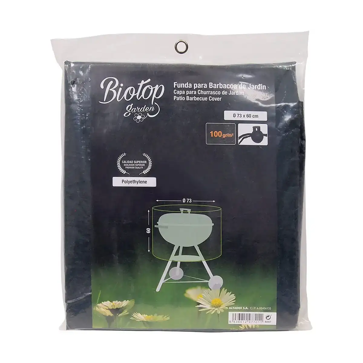 Housse de protection pour barbecue altadex polyethylene vert_1781. DIAYTAR COTE D'IVOIRE - Où Choisir est un Plaisir. Explorez notre boutique en ligne et choisissez parmi des produits de qualité qui satisferont vos besoins et vos goûts.