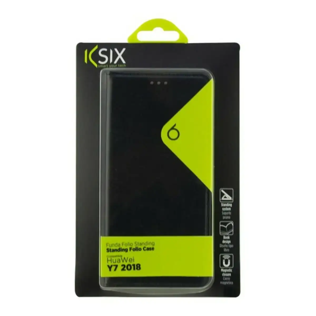 Housse folio pour mobile huawei y7 2018 ksix noir_6704. DIAYTAR COTE D'IVOIRE - Où Choisir est un Acte d'Amour pour le Côte d'Ivoire. Explorez notre boutique en ligne et choisissez des articles qui célèbrent la culture et l'artisanat du pays.