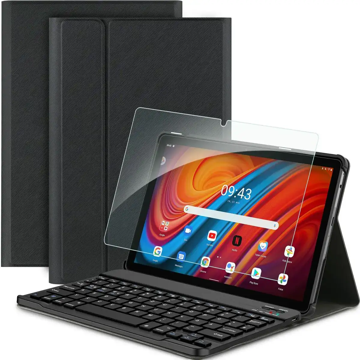 Housse pour tablette et clavier qwertz noir reconditionne c _4550. DIAYTAR COTE D'IVOIRE - Là où Chaque Produit Est une Trouvaille. Parcourez notre catalogue diversifié et découvrez des articles qui enrichiront votre quotidien, du pratique à l'insolite.