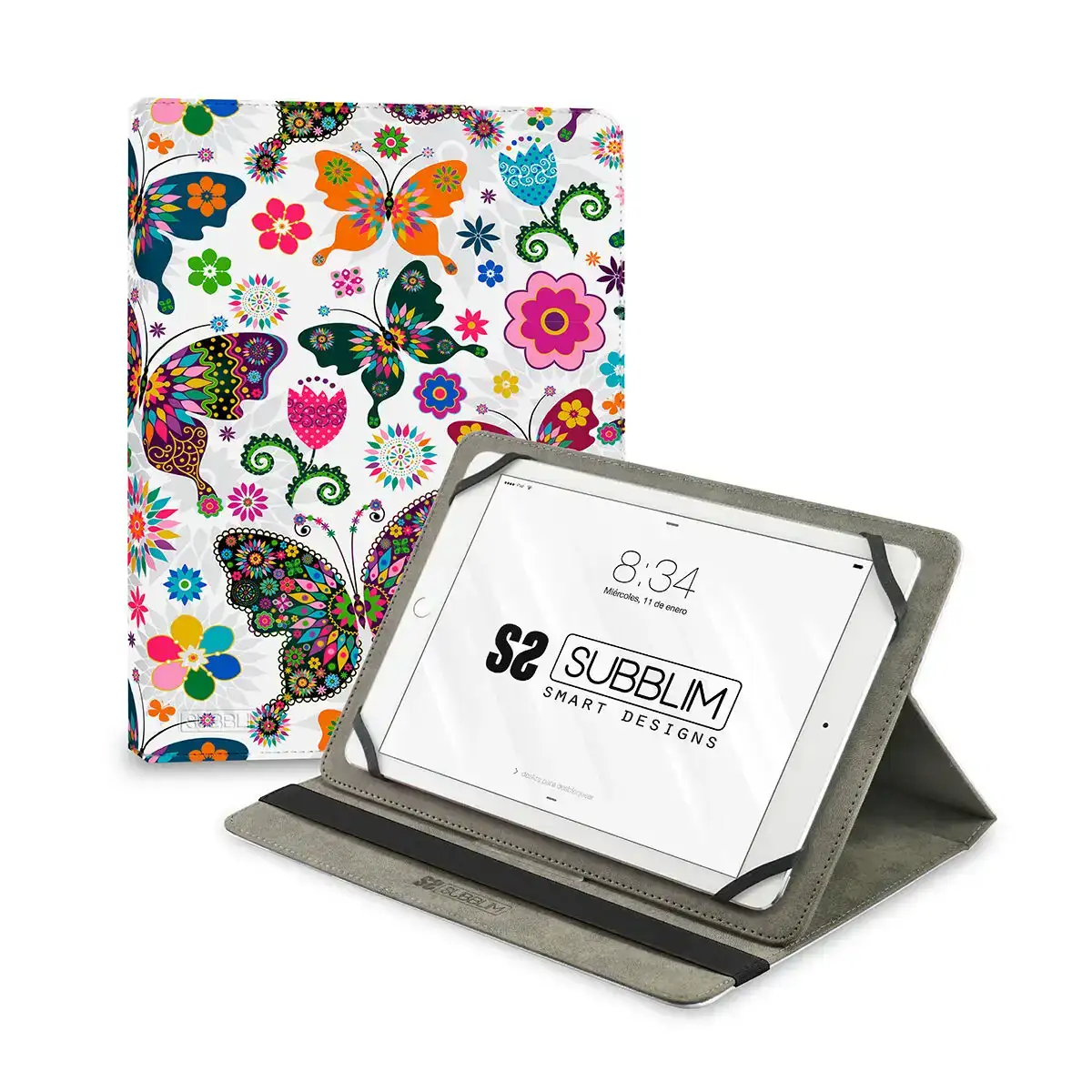 Housse pour tablette subblim subcut4tc013 multicouleur papillons 11 _4857. DIAYTAR COTE D'IVOIRE - Où Choisir est un Voyage Cultuel. Explorez notre boutique en ligne et découvrez des produits qui célèbrent la richesse et la diversité culturelle du Côte d'Ivoire.